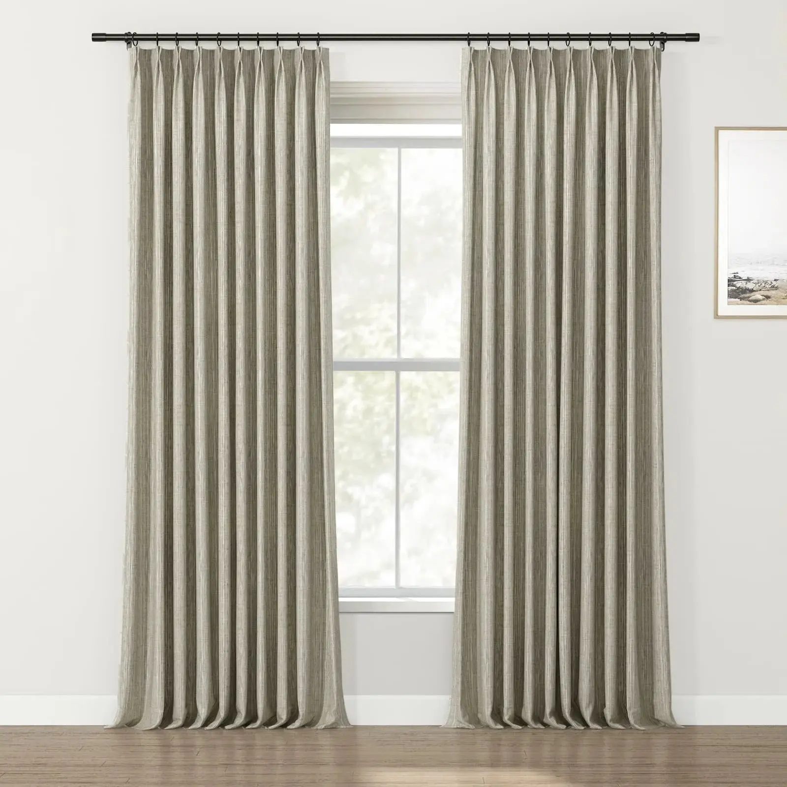 Lydia Solid Jacquard Curtain Pleated - Serie E - Image 38
