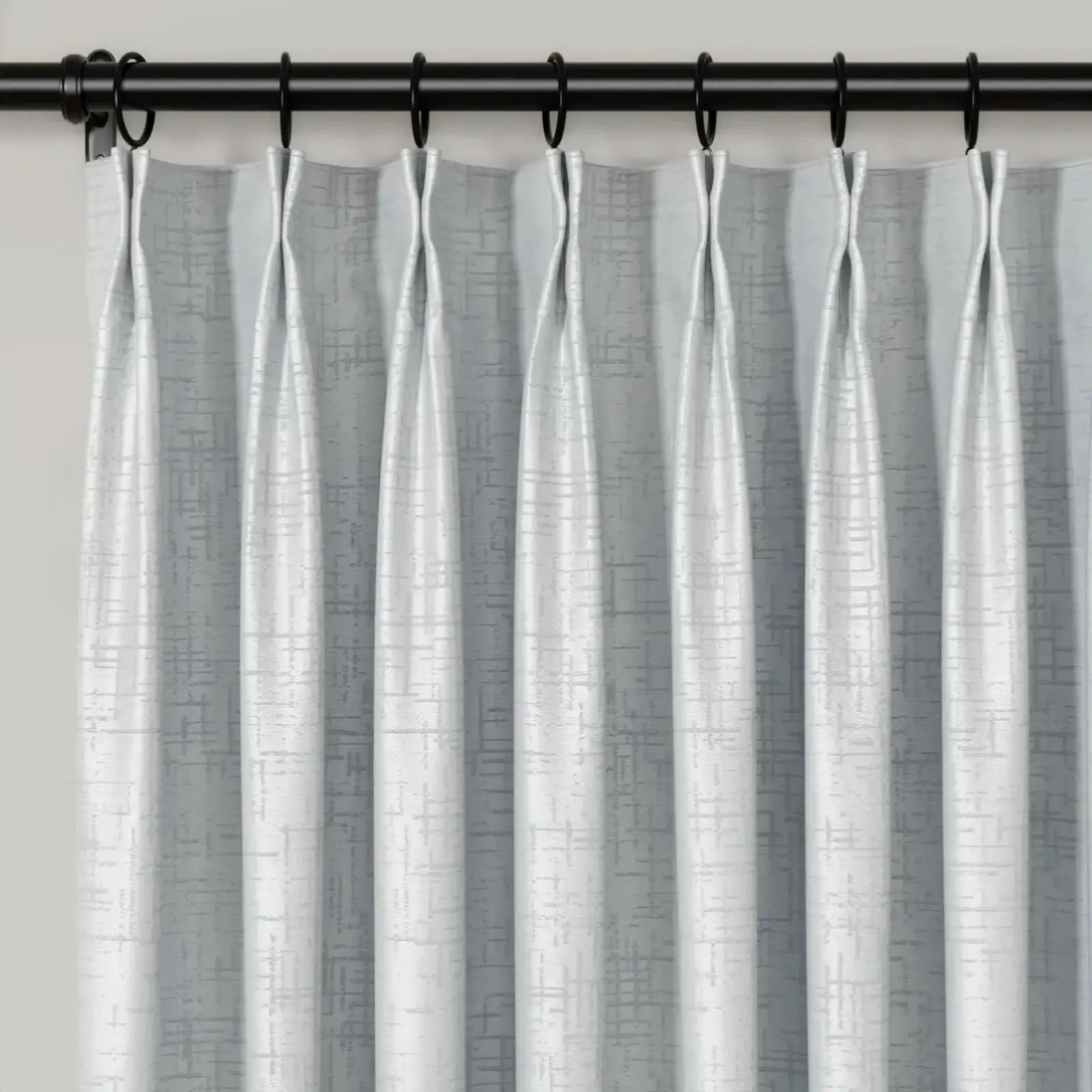Lydia Fence Jacquard Curtain Pleated - Serie K