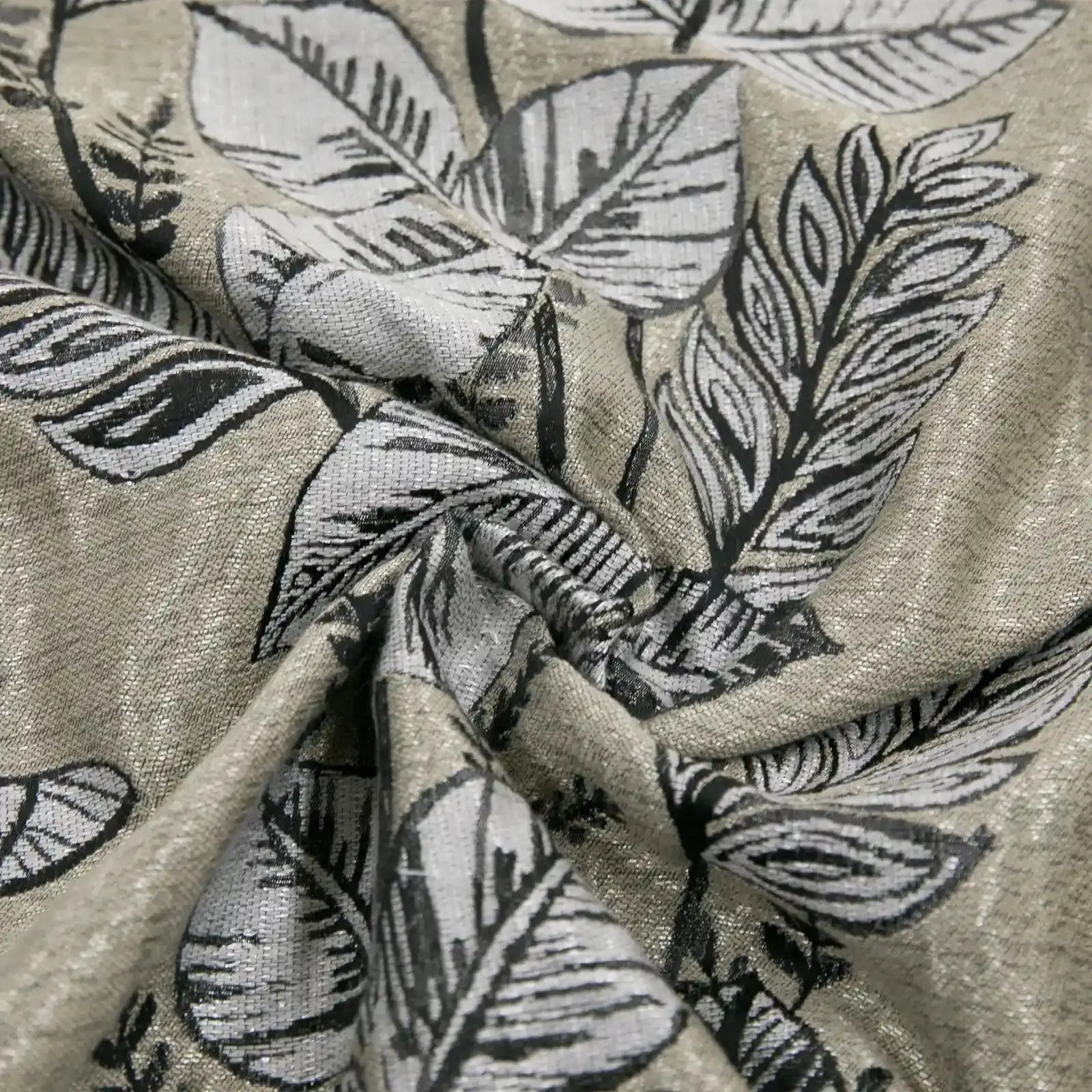 Lydia Foliage Jacquard Curtain Pleated - Serie H - Image 10