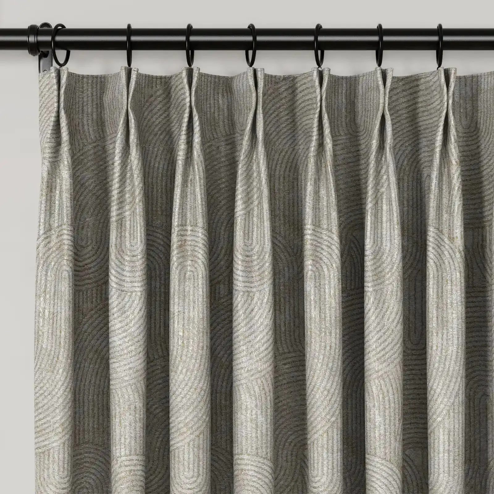 Lydia Rib Jacquard Curtain Pleated - Serie A - Image 15