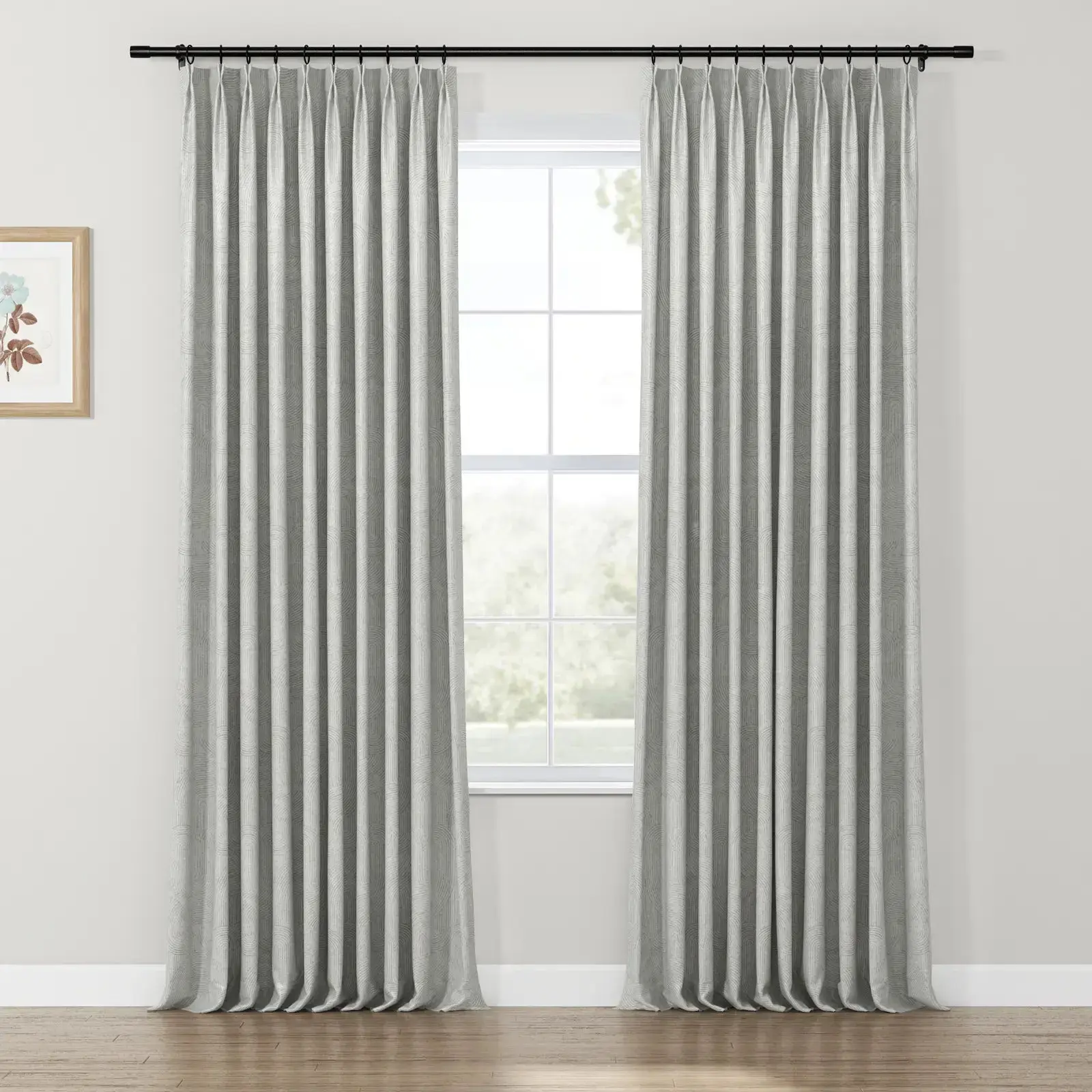 Lydia Rib Jacquard Curtain Pleated - Serie A - Image 24
