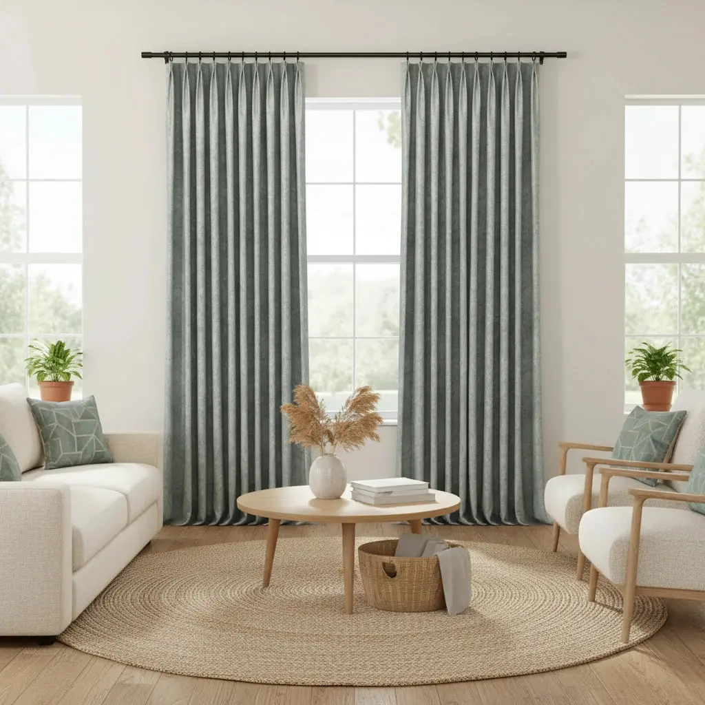 Lydia Rib Jacquard Curtain Pleated - Serie A - Image 3