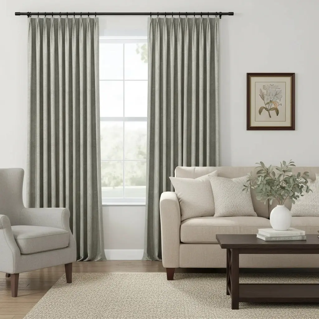 Lydia Rib Jacquard Curtain Pleated - Serie A - Image 4
