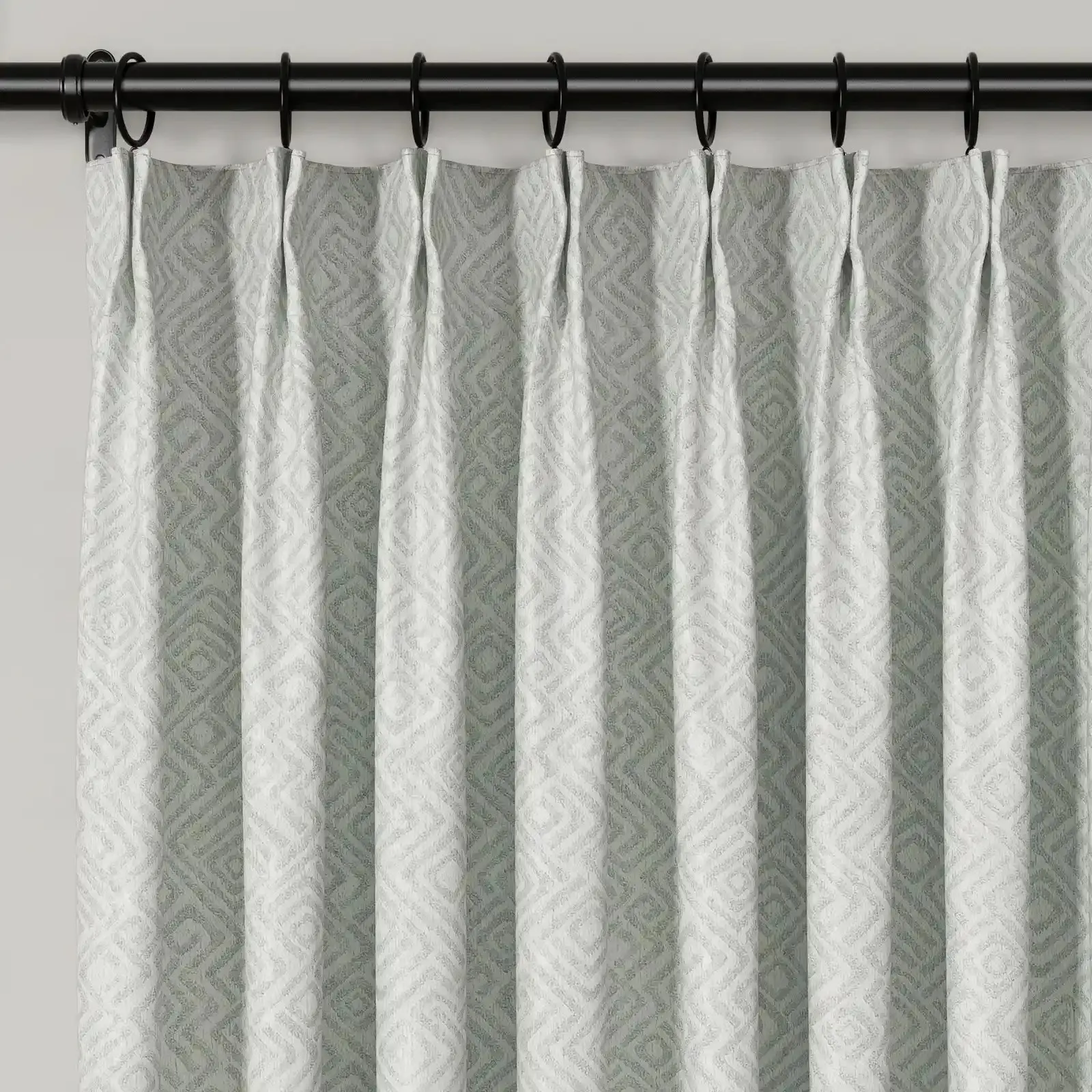 Lydia Scroll Jacquard Curtain Pleated - Serie H - Image 13