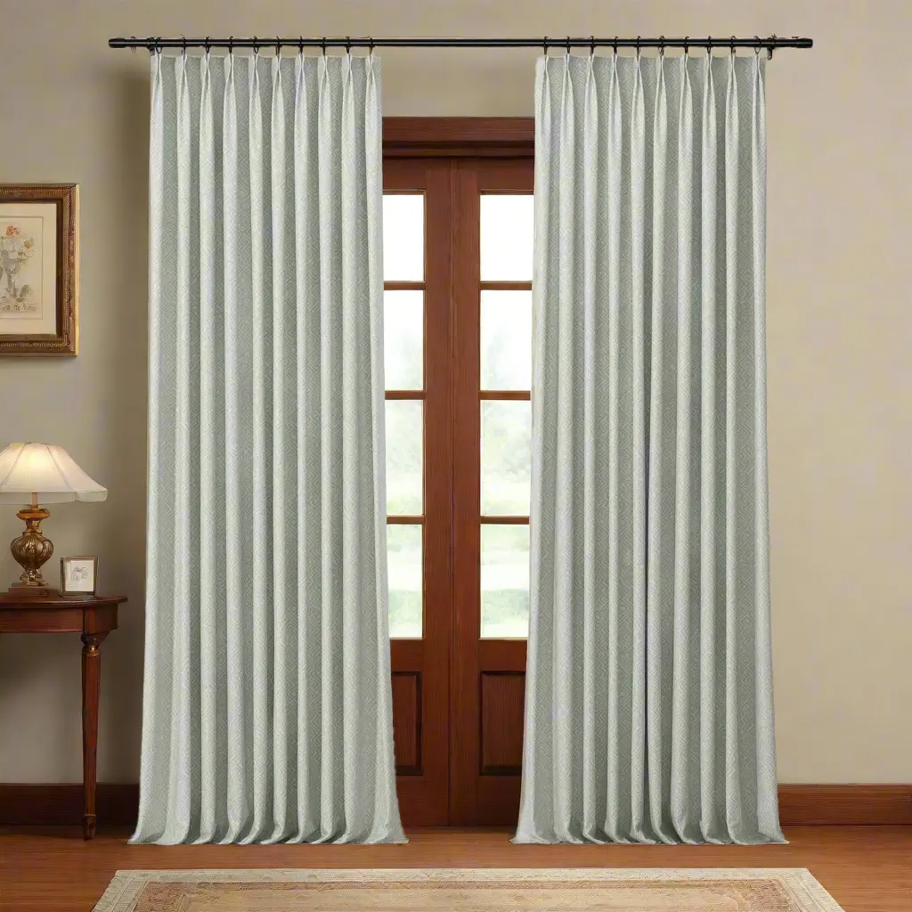 Lydia Scroll Jacquard Curtain Pleated - Serie H - Image 16