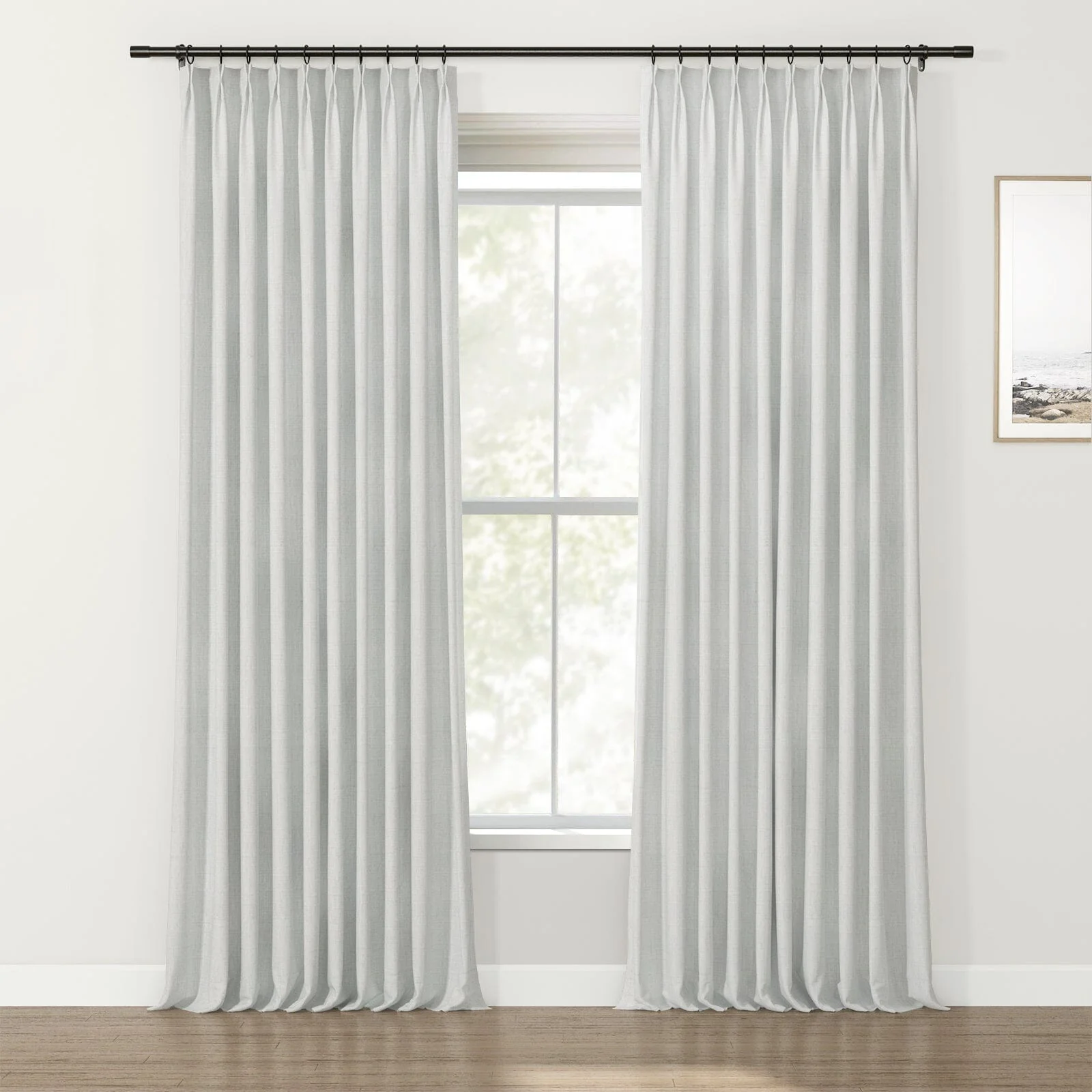 Lydia Solid Jacquard Curtain Pleated - Serie E - Image 7