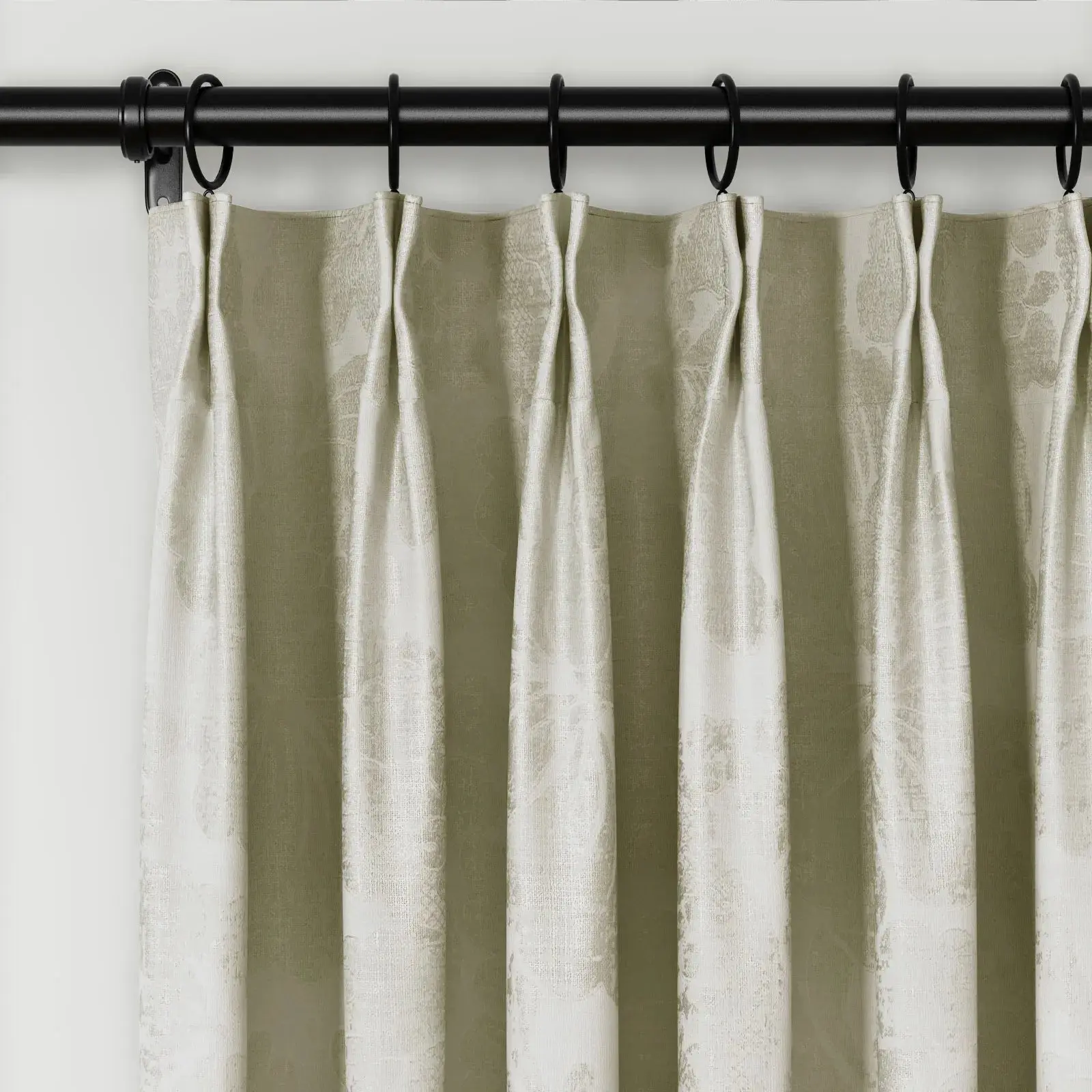 Lydia Plants Jacquard Curtain Pleated - Serie B - Image 10