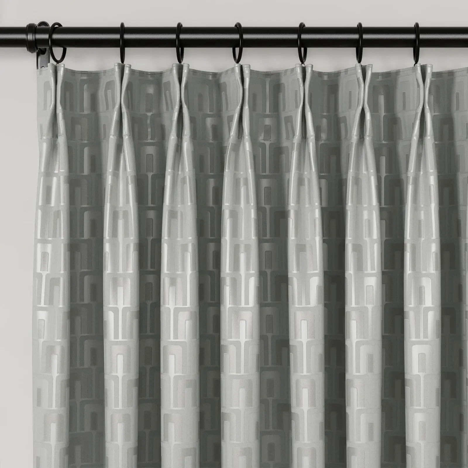 Lydia Plants Jacquard Curtain Pleated - Serie B - Image 33