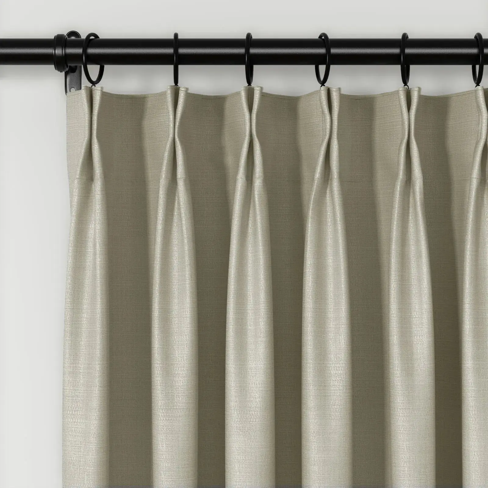 Lydia Plants Jacquard Curtain Pleated - Serie B - Image 43