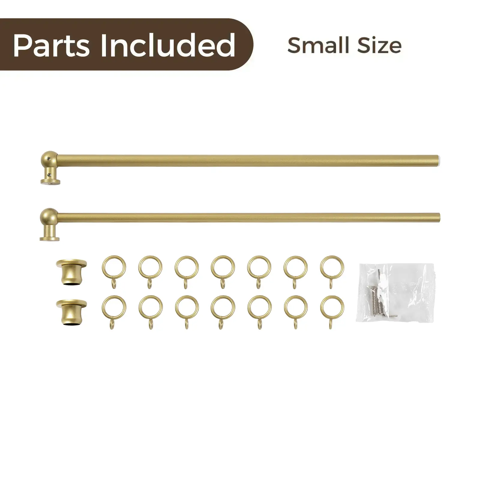 Milo Cafe Curtain Rods with Rings - Image 10