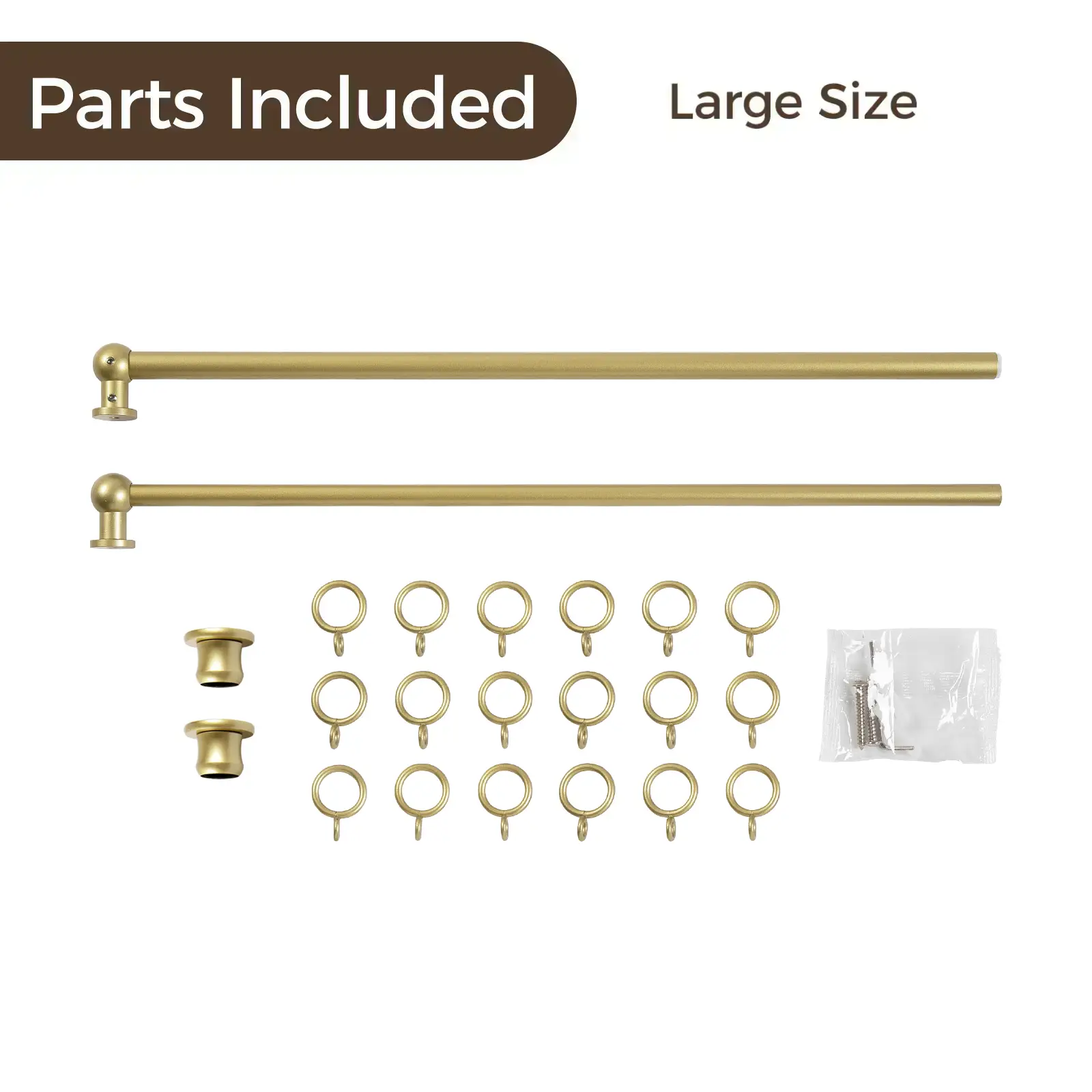 Milo Cafe Curtain Rods with Rings - Image 11