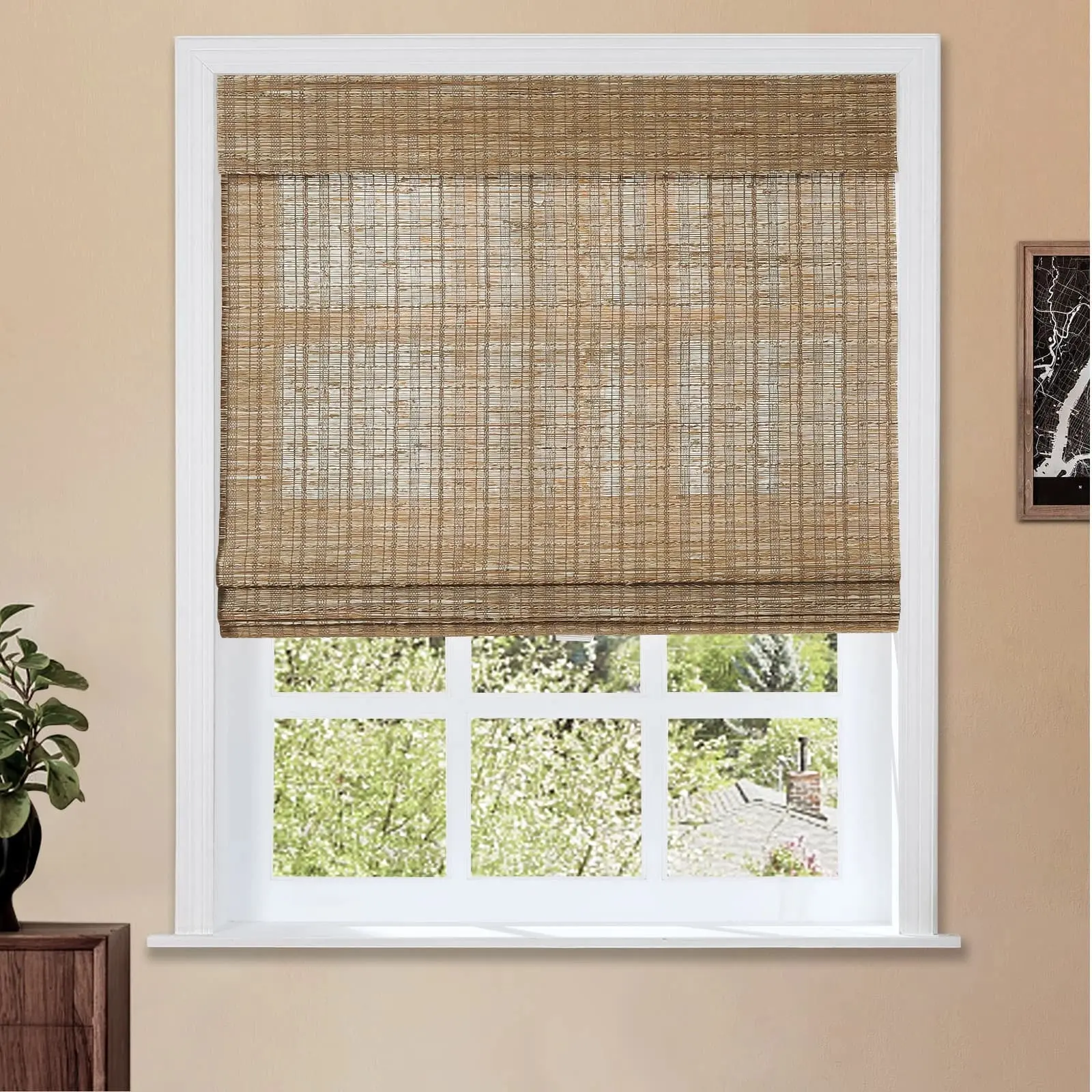 Lay Natural Jute Bamboo Woven Shade - Cinnamon - Image 19