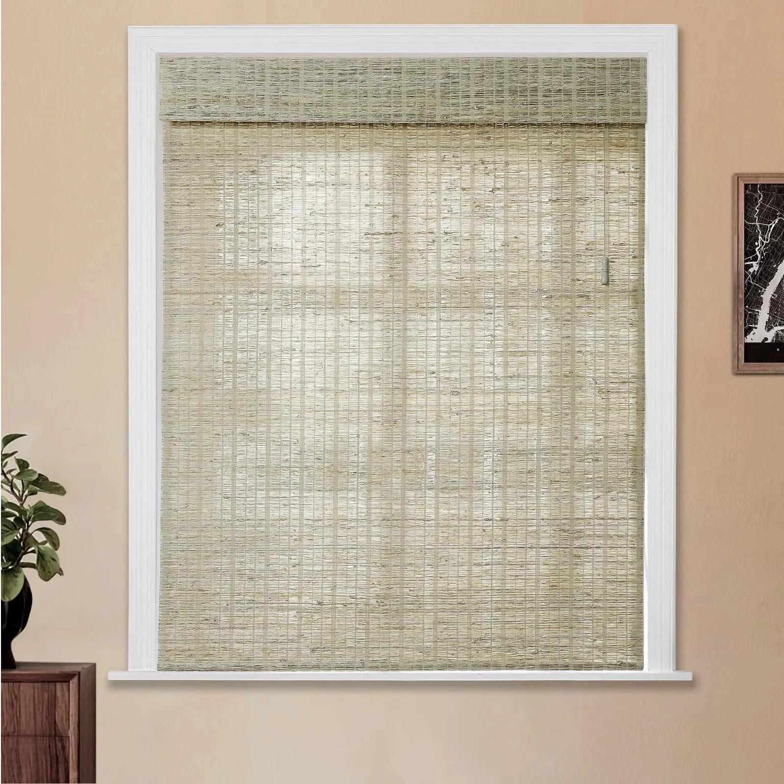 Lay Natural Jute Bamboo Woven Shade - Straw - Image 11