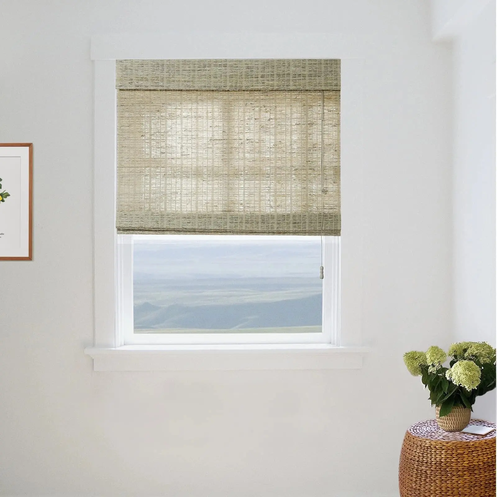 Lay Natural Jute Bamboo Woven Shade - Straw - Image 13