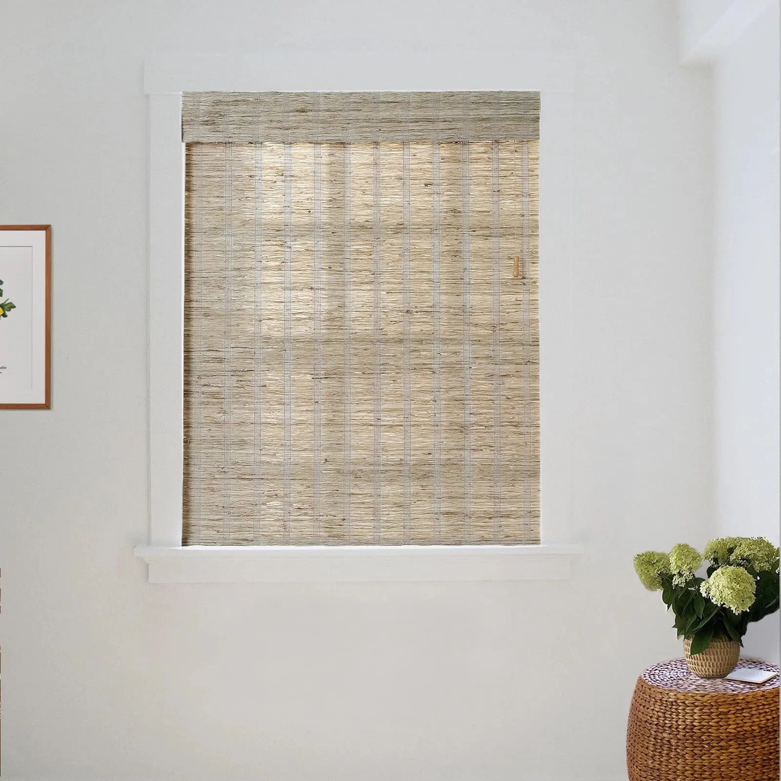Lay Natural Ramie Bamboo Woven Shade - Almond - Image 10