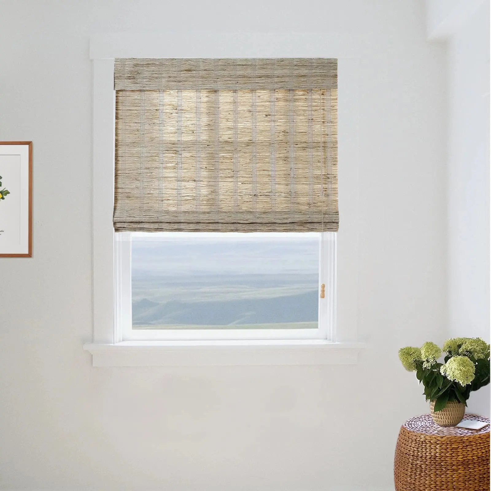 Lay Natural Ramie Bamboo Woven Shade - Almond - Image 11