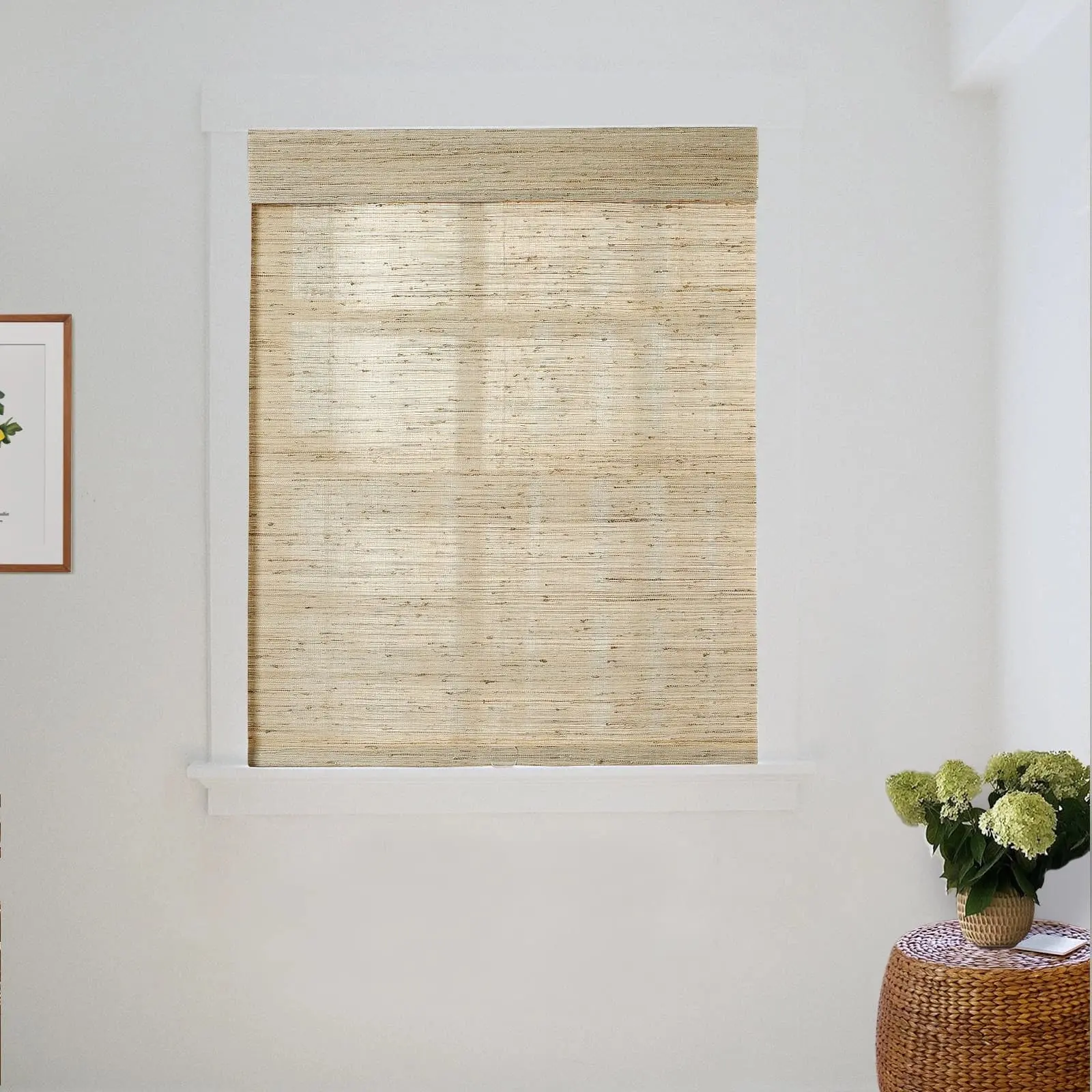 Lay Natural Ramie Bamboo Woven Shade - Beige - Image 27