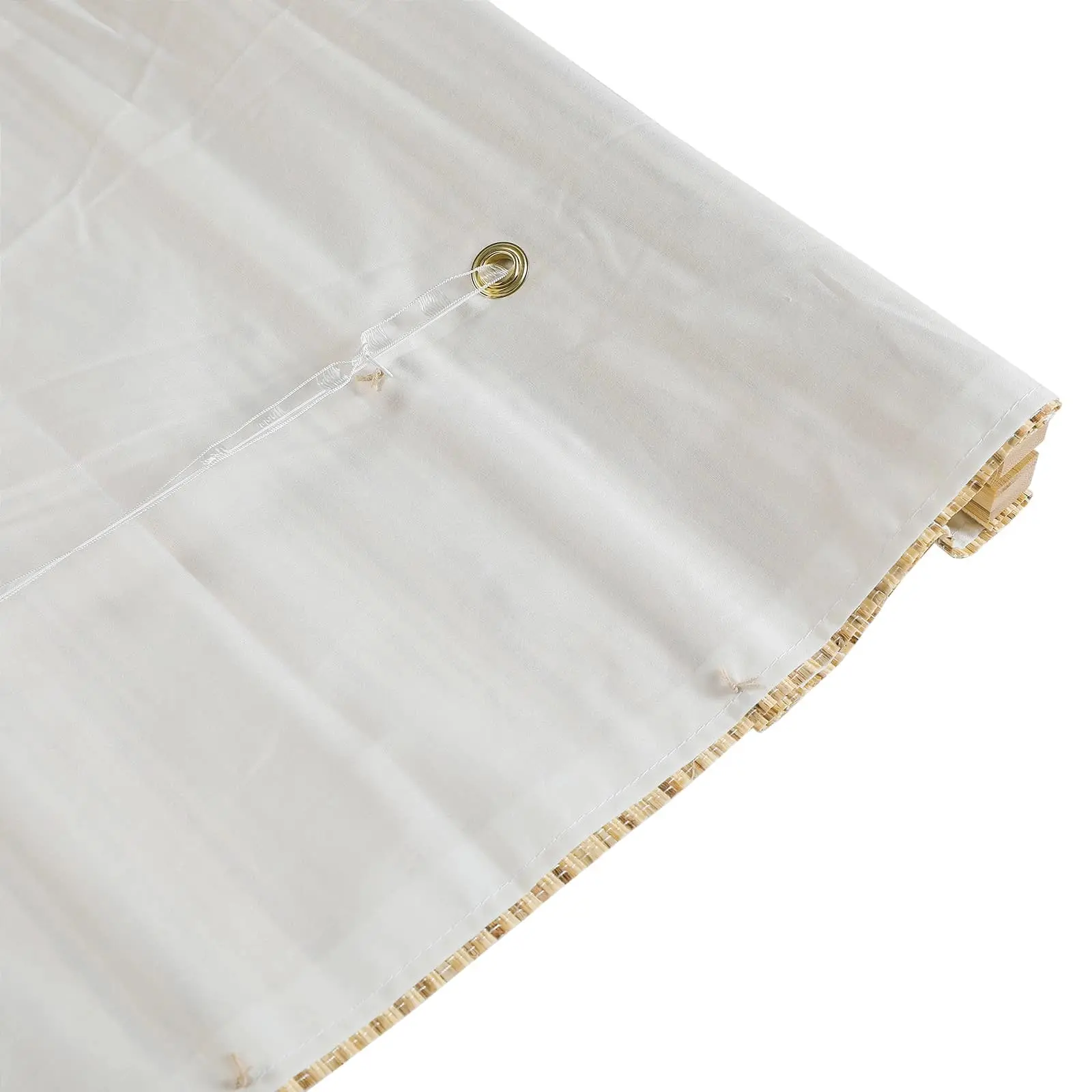 Lay Natural Ramie Bamboo Woven Shade - Beige Brown - Image 12