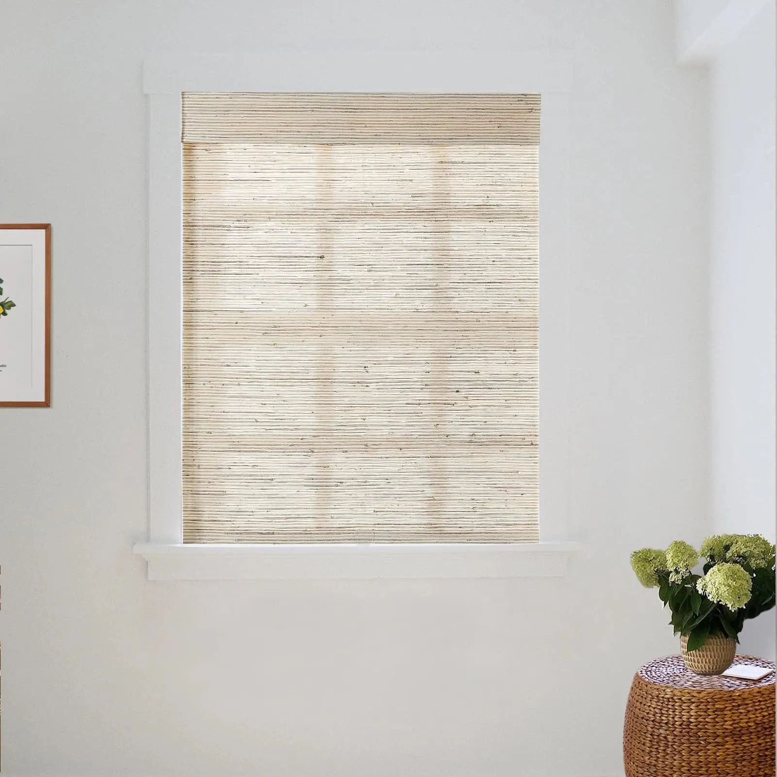 Lay Natural Ramie Bamboo Woven Shade - Beige Brown - Image 14