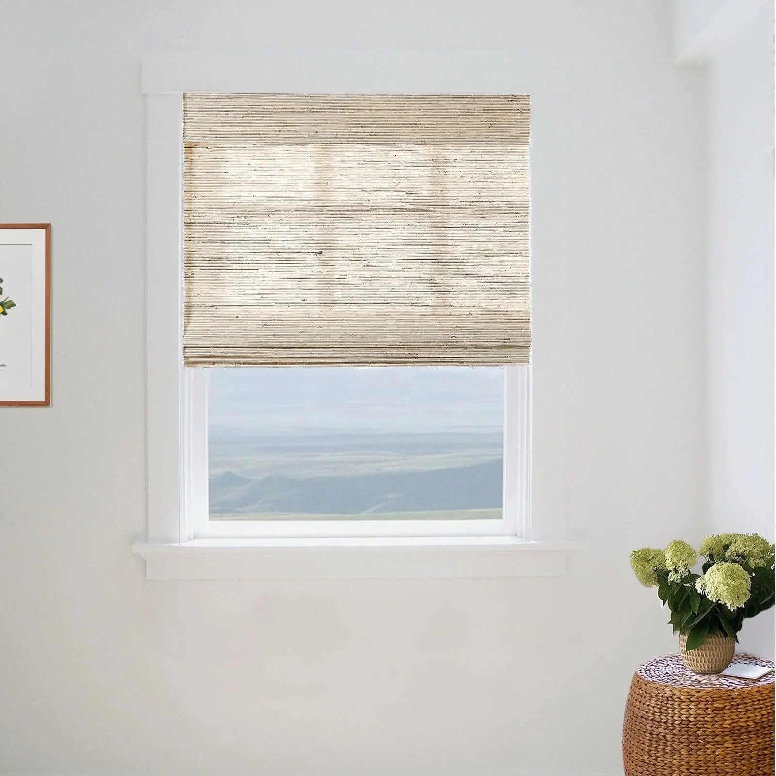 Lay Natural Ramie Bamboo Woven Shade - Beige Brown - Image 15