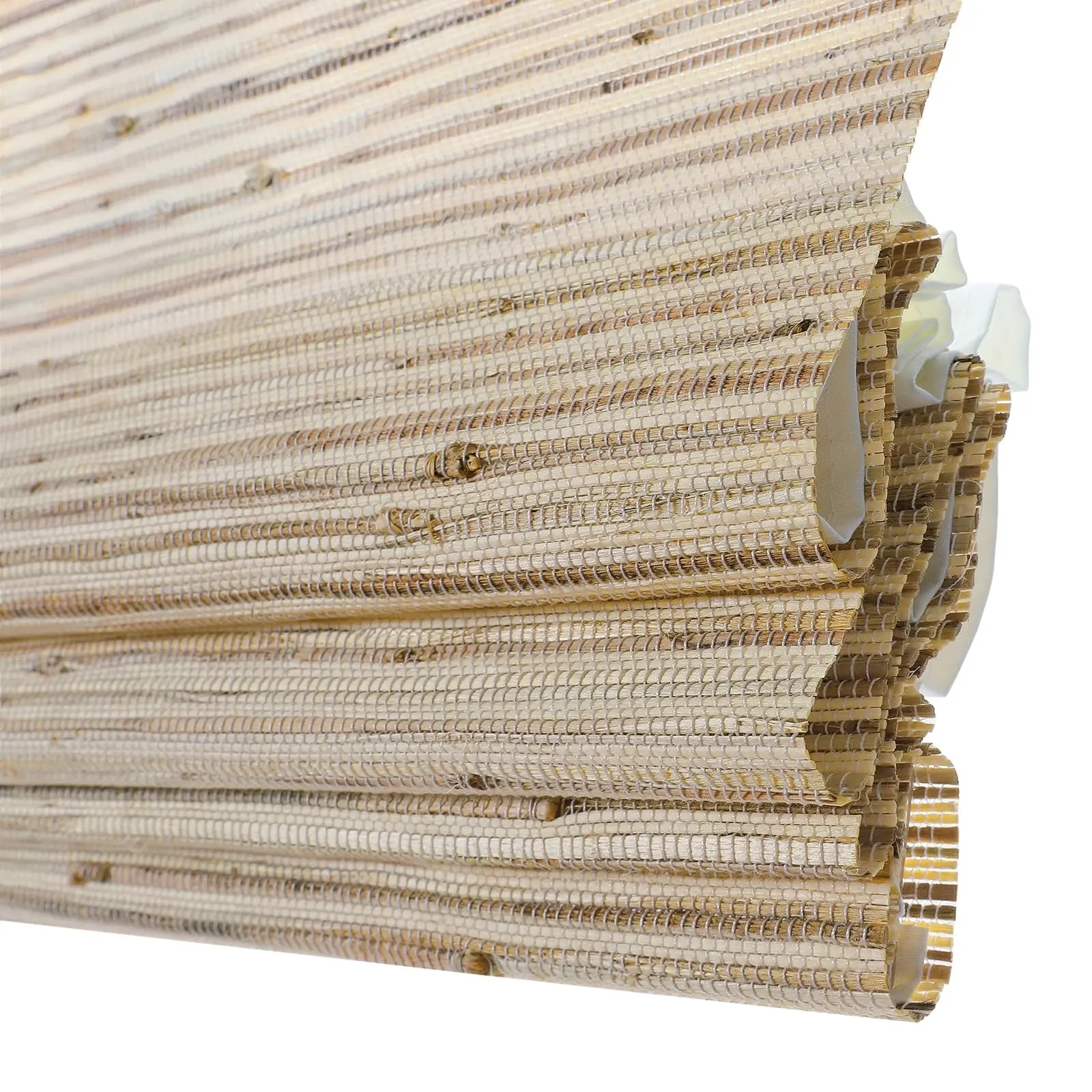 Lay Natural Ramie Bamboo Woven Shade - Beige Brown - Image 4