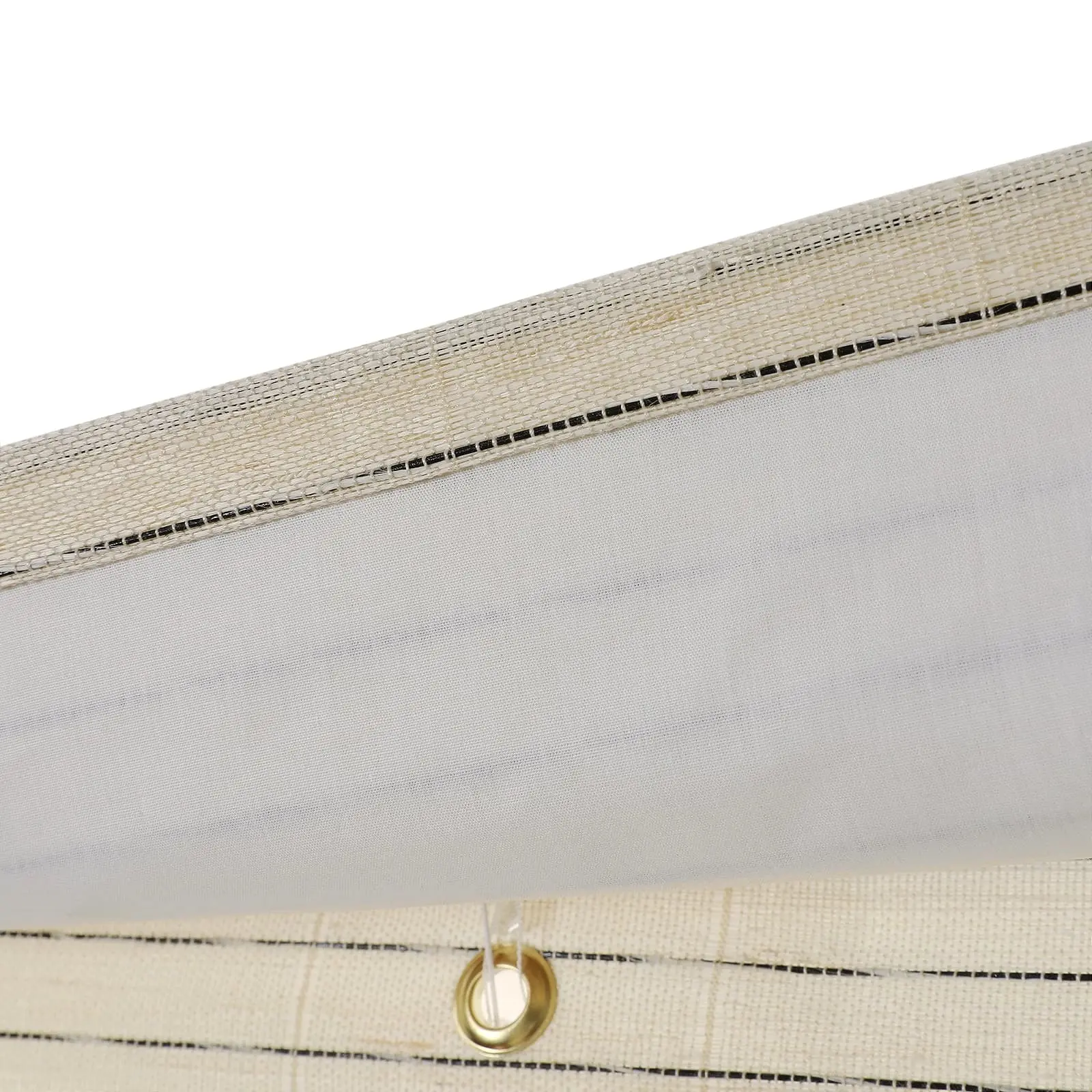 Lay Natural Ramie Bamboo Woven Shade - Beige White - Image 4