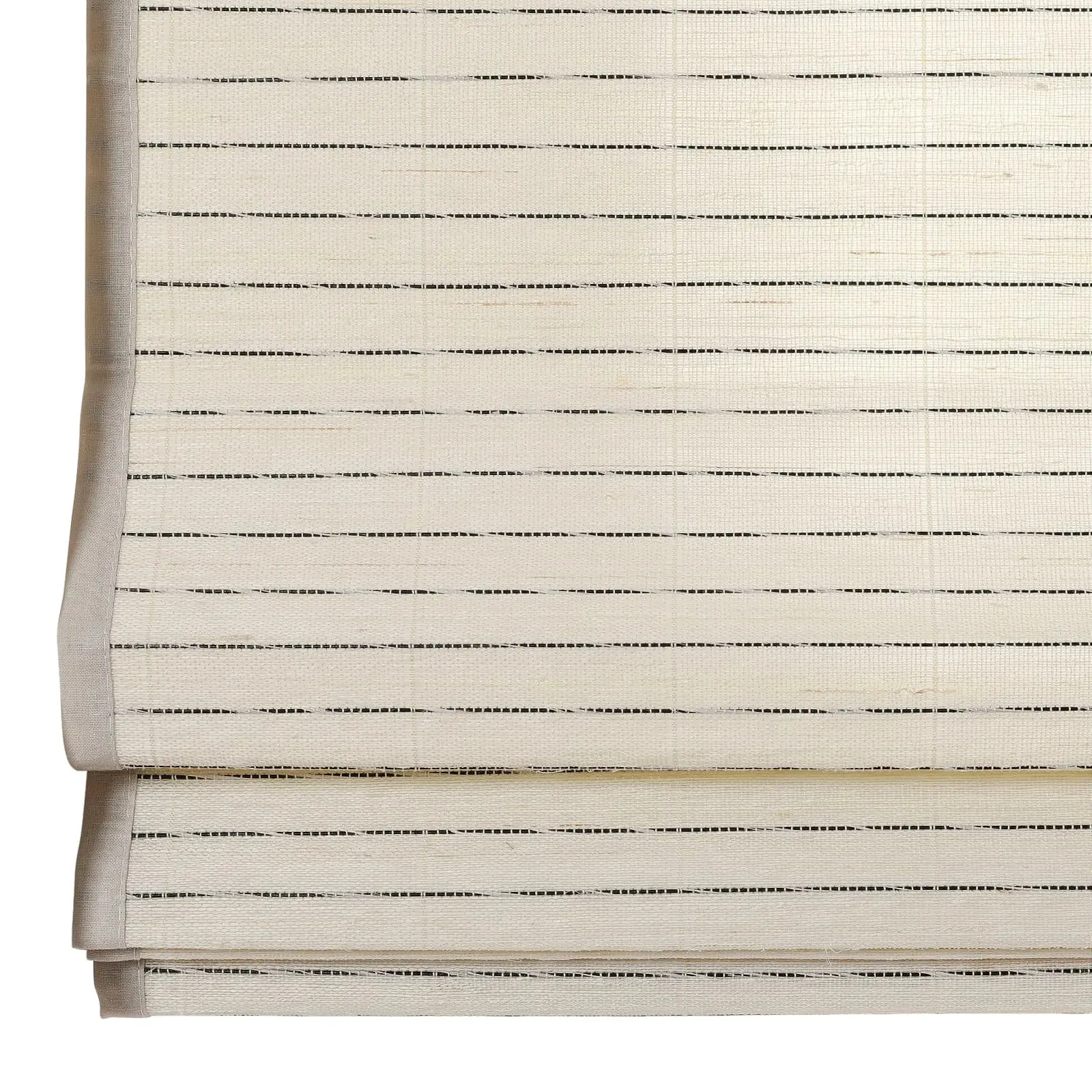 Lay Natural Ramie Bamboo Woven Shade - Beige White - Image 7
