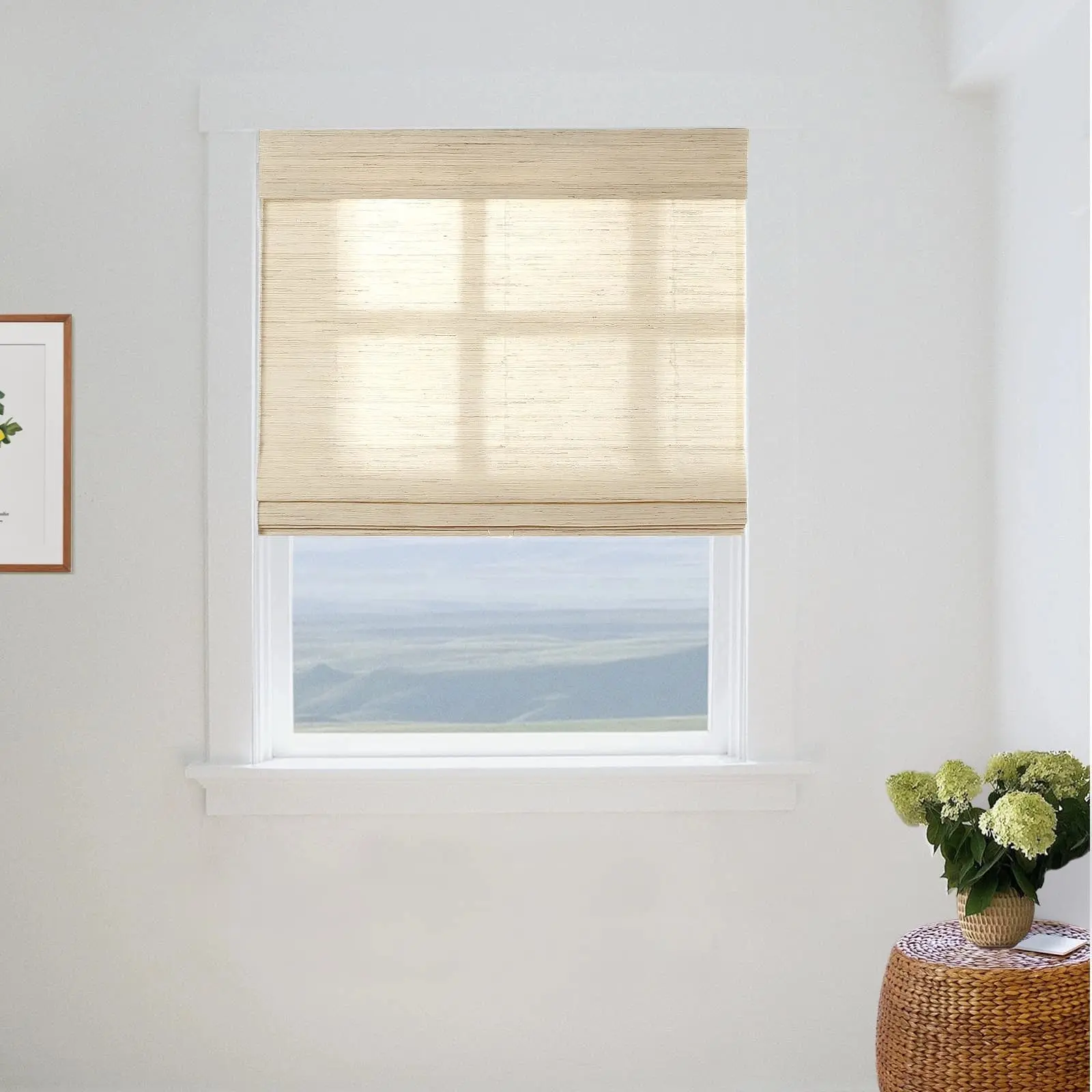 Lay Natural Ramie Bamboo Woven Shade - Cashew - Image 15