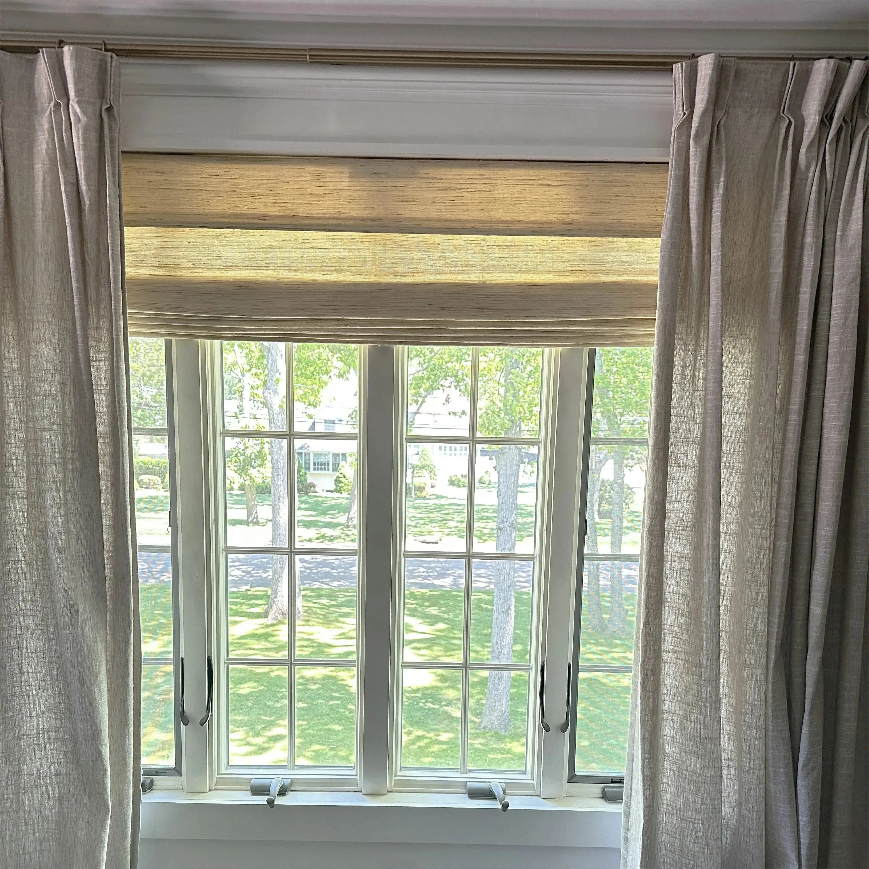 Lay Natural Ramie Bamboo Woven Shade - Cashew - Image 5