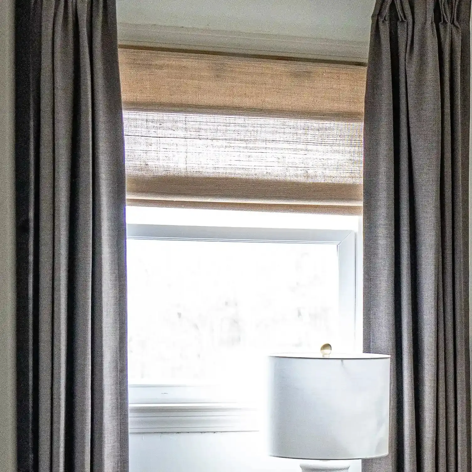 Lay Natural Ramie Bamboo Woven Shade - Coconut - Image 16
