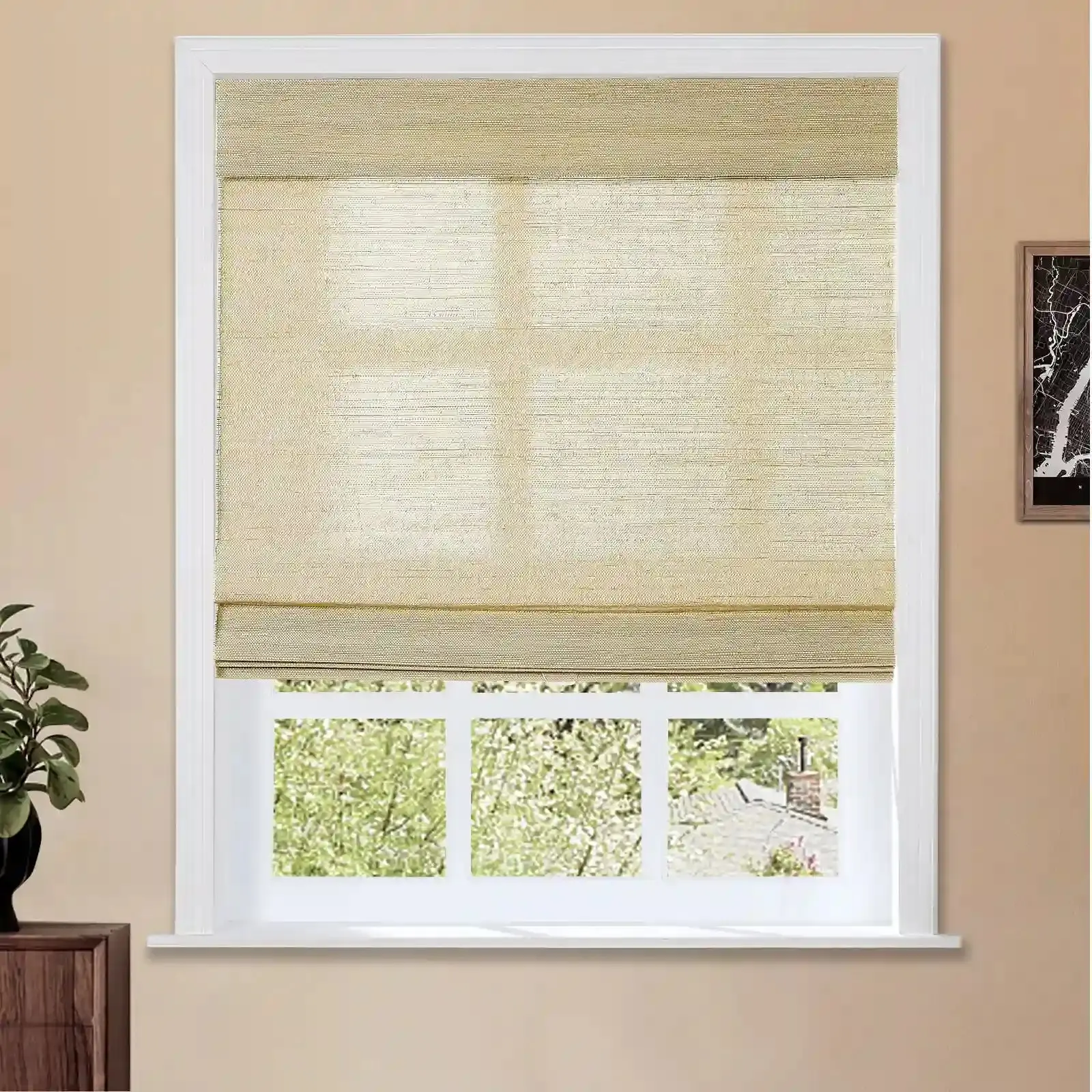 Lay Natural Ramie Bamboo Woven Shade - Coconut - Image 23