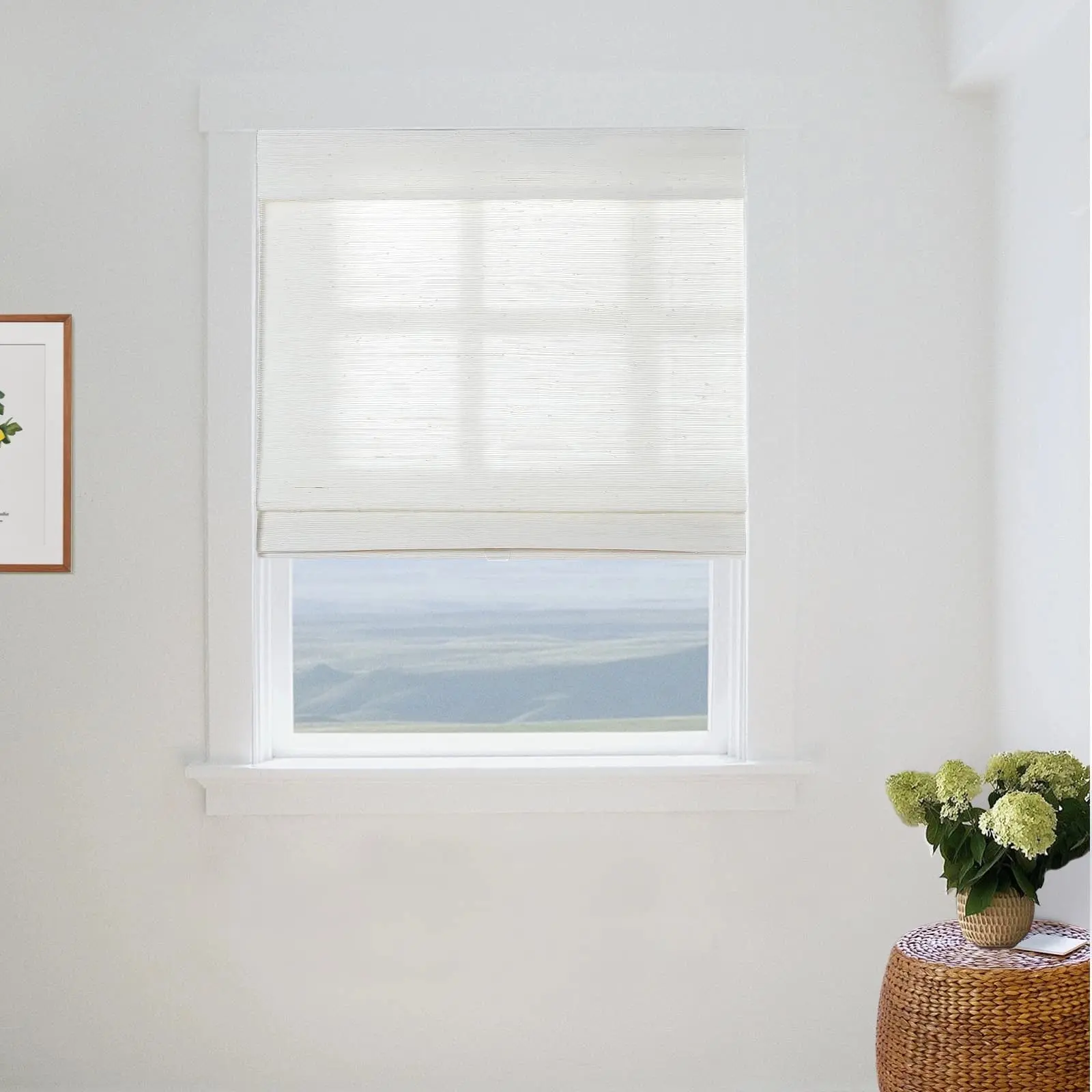 Lay Natural Ramie Bamboo Woven Shade - Rattan White - Image 15