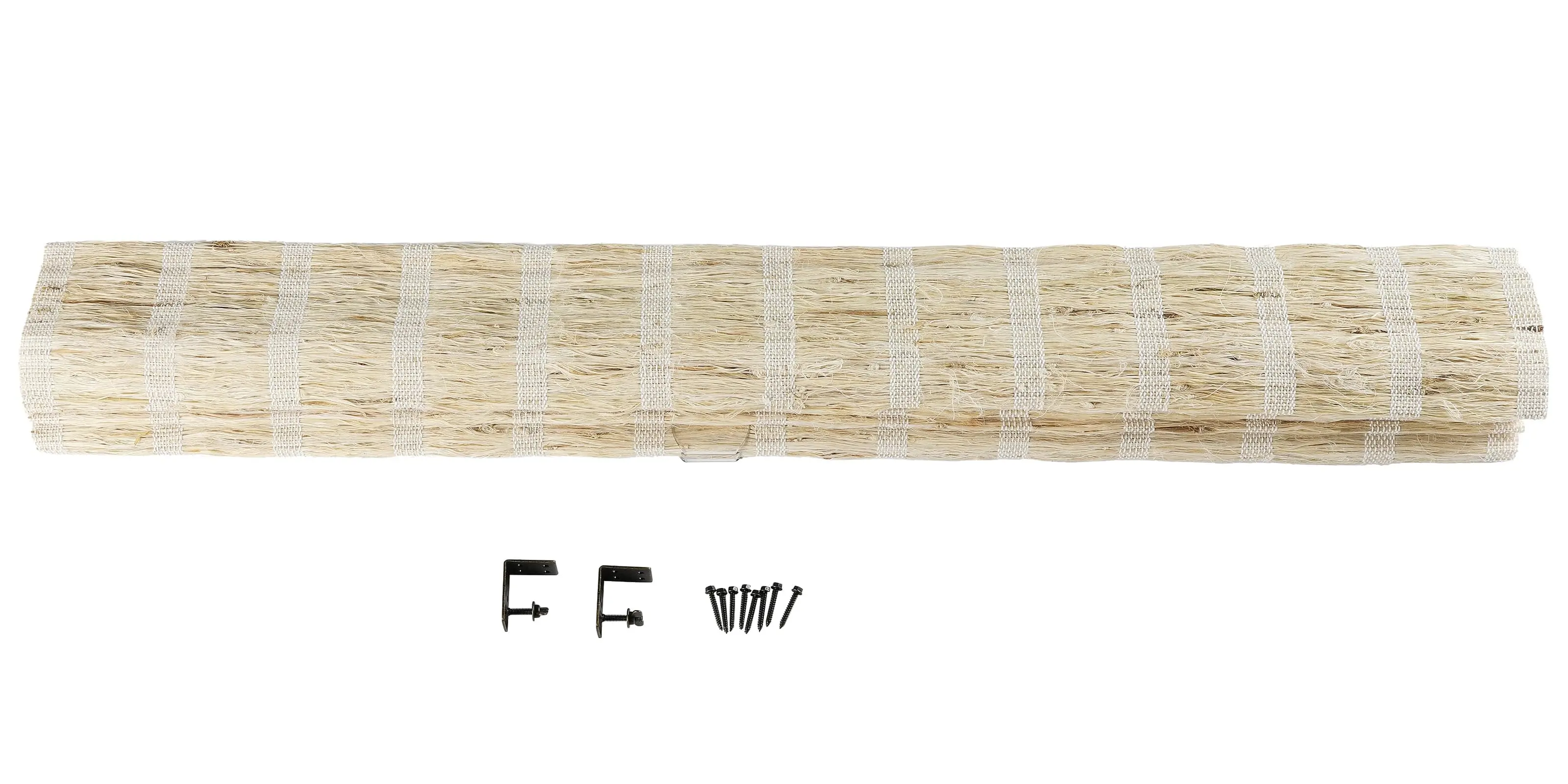 Lay Natural Ramie Bamboo Woven Shade - Shell - Image 9