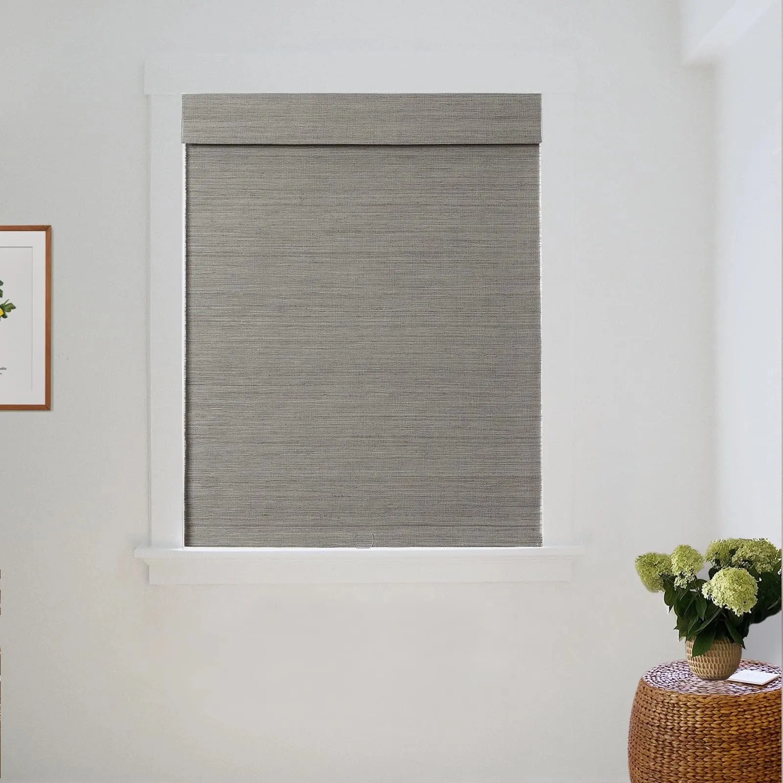Lay Natural Ramie Bamboo Woven Shade - Windswept - Image 12