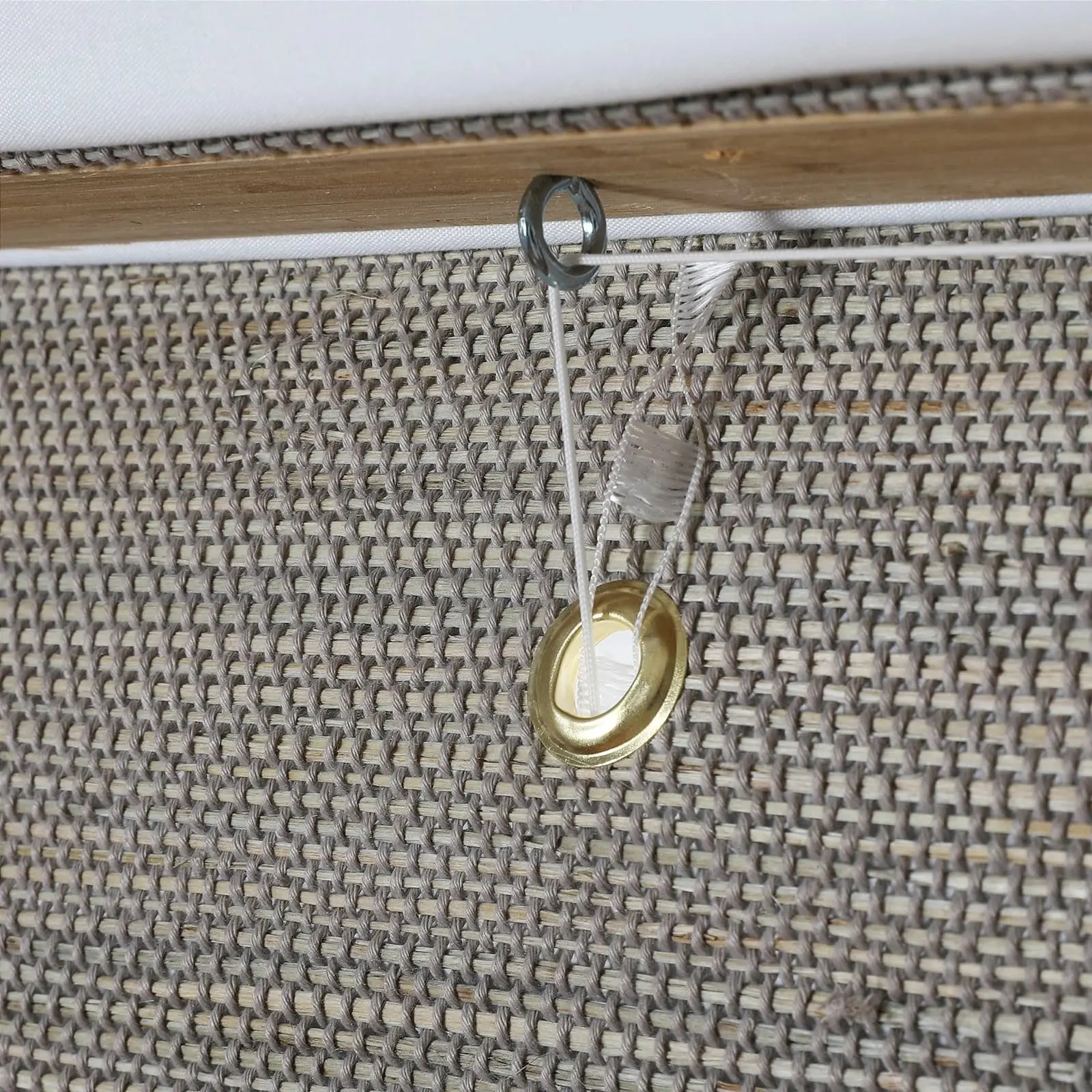 Lay Natural Ramie Bamboo Woven Shade - Windswept - Image 9
