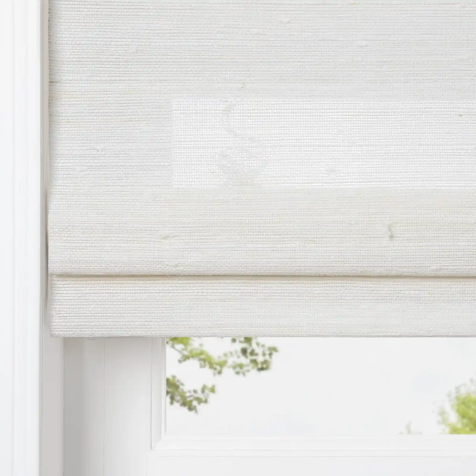 Lay Natural Ramie Top Down Bottom Up Woven Wood Shade Cordless - Rattan White - Image 5