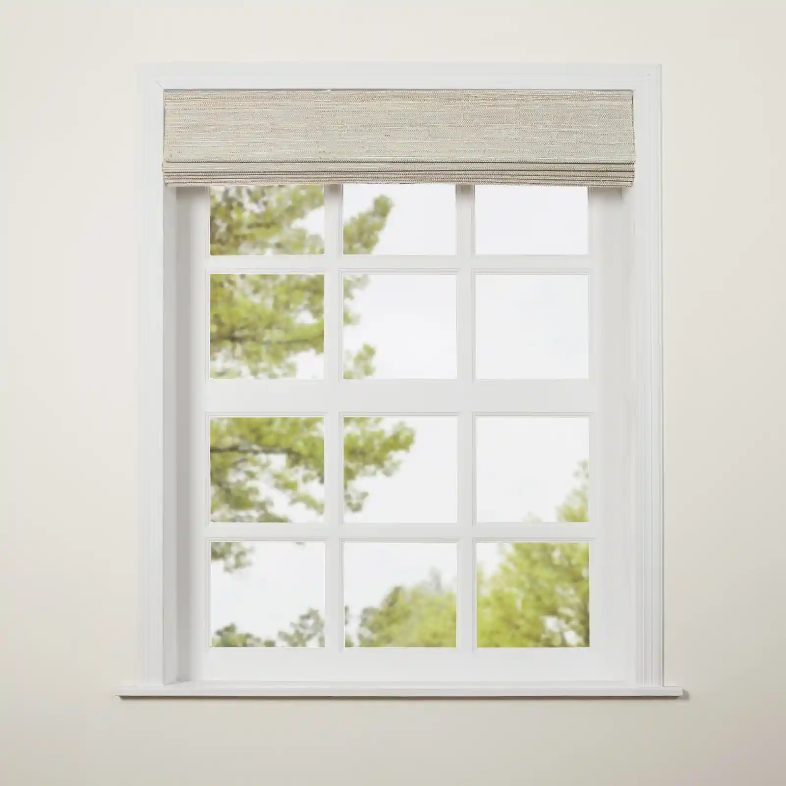 Lay Natural Ramie Top Down Bottom Up Woven Wood Shade Cordless - Wall White - Image 16