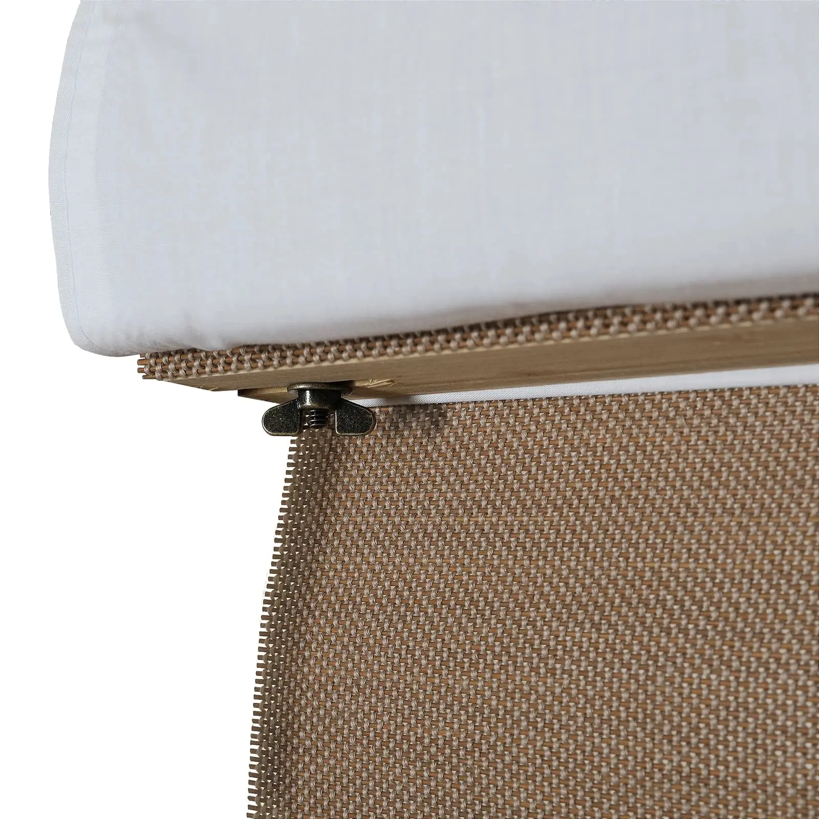 Lay Natural Woven Bamboo Shade - Teak - Image 4