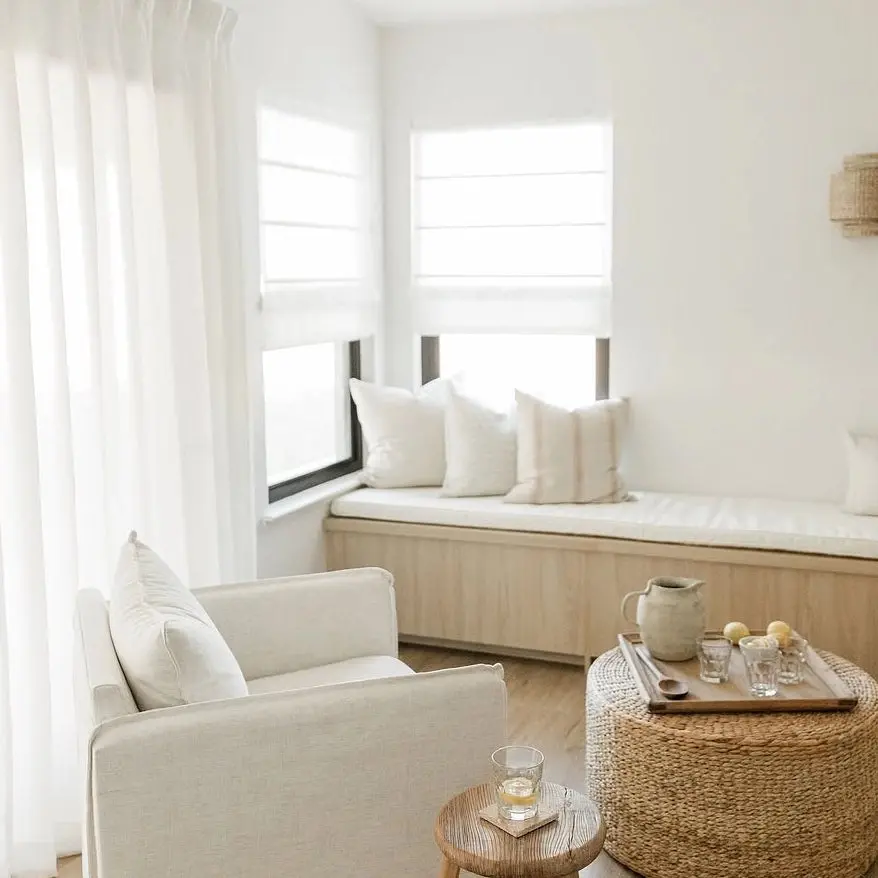Patti Belgian Linen Roman Shade Cordless - Image 11