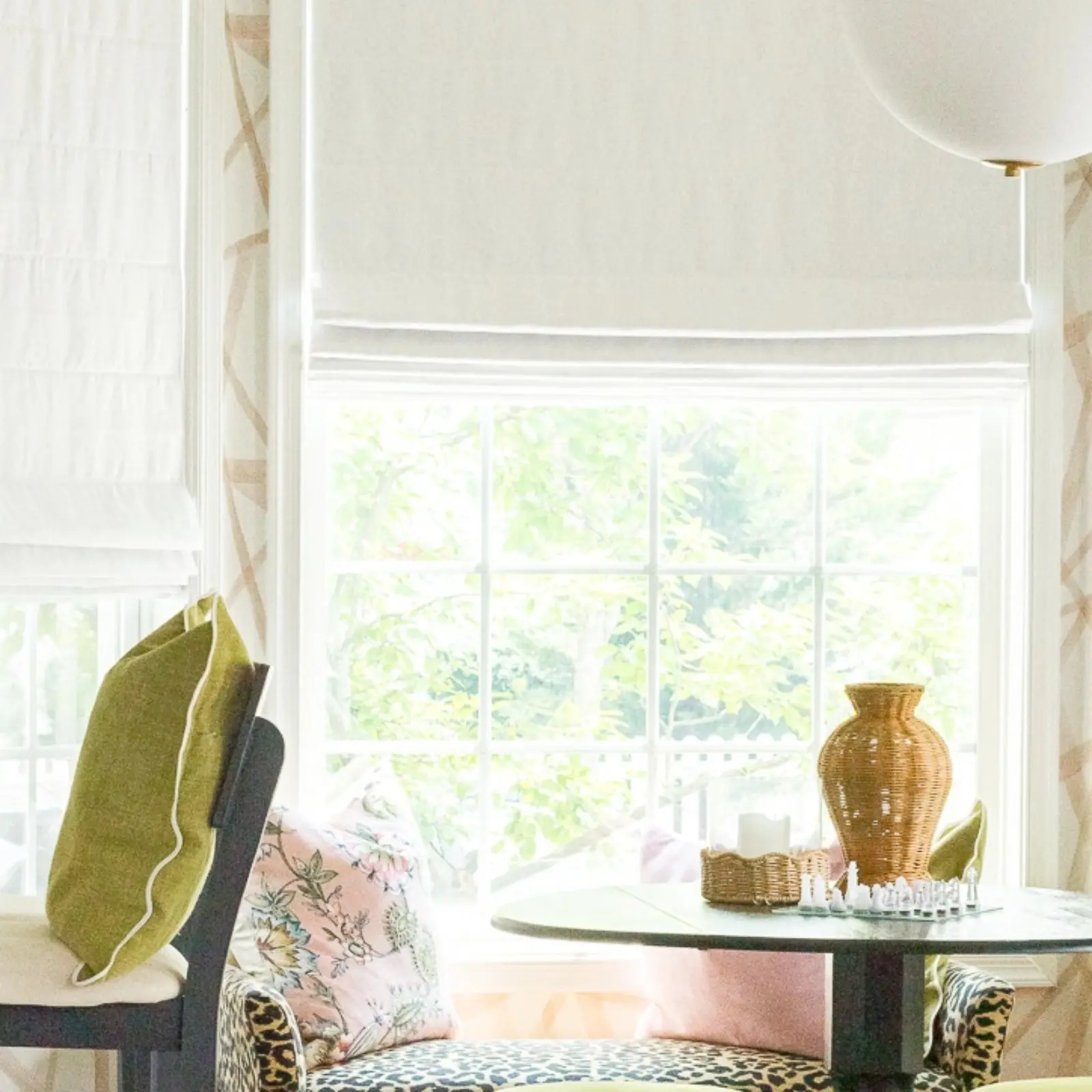Patti Belgian Linen Roman Shade Cordless - Image 6