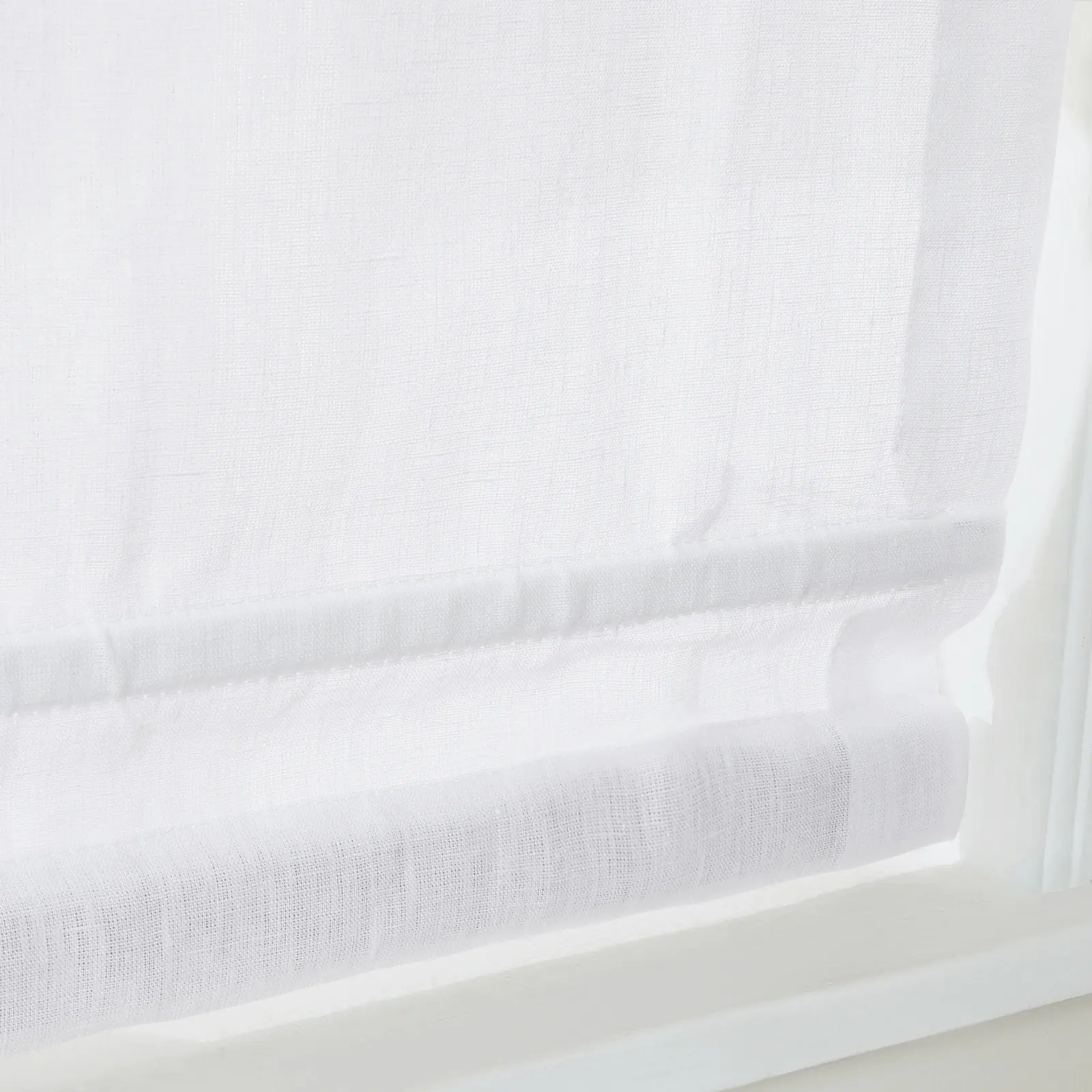 Patti Belgian Linen Cordless Roman Shade Plus Size - Image 14