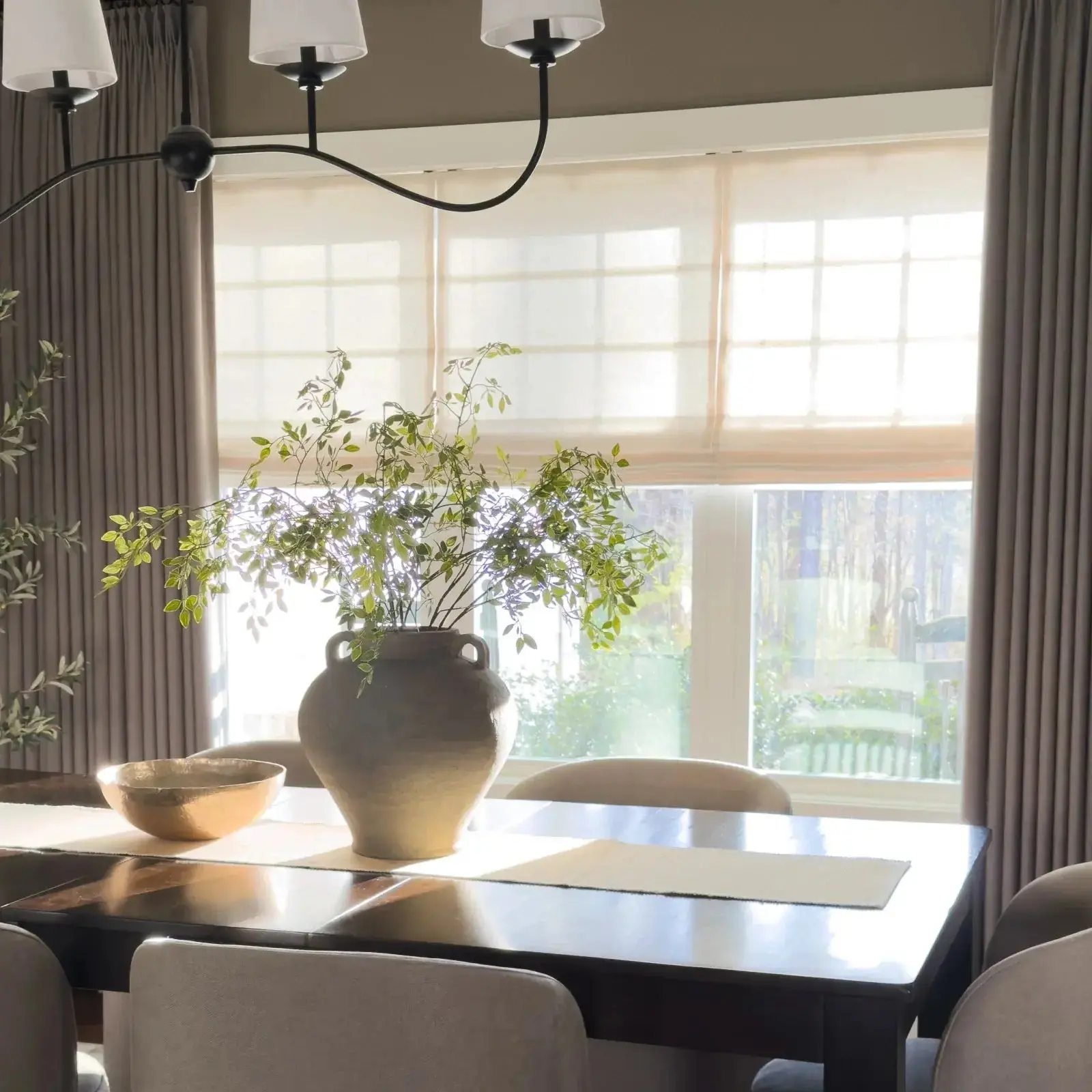 Patti Belgian Linen Cordless Roman Shade Plus Size - Image 3