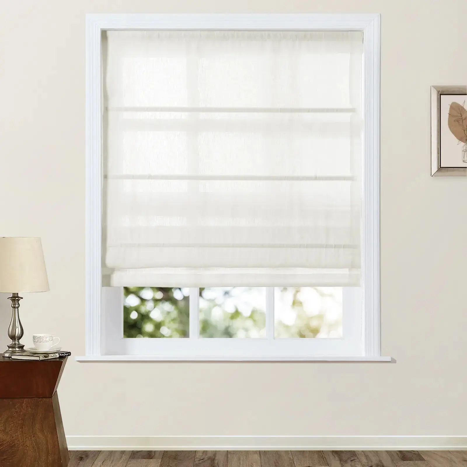 Patti Belgian Linen Roman Shade Cord Lift - Image 19
