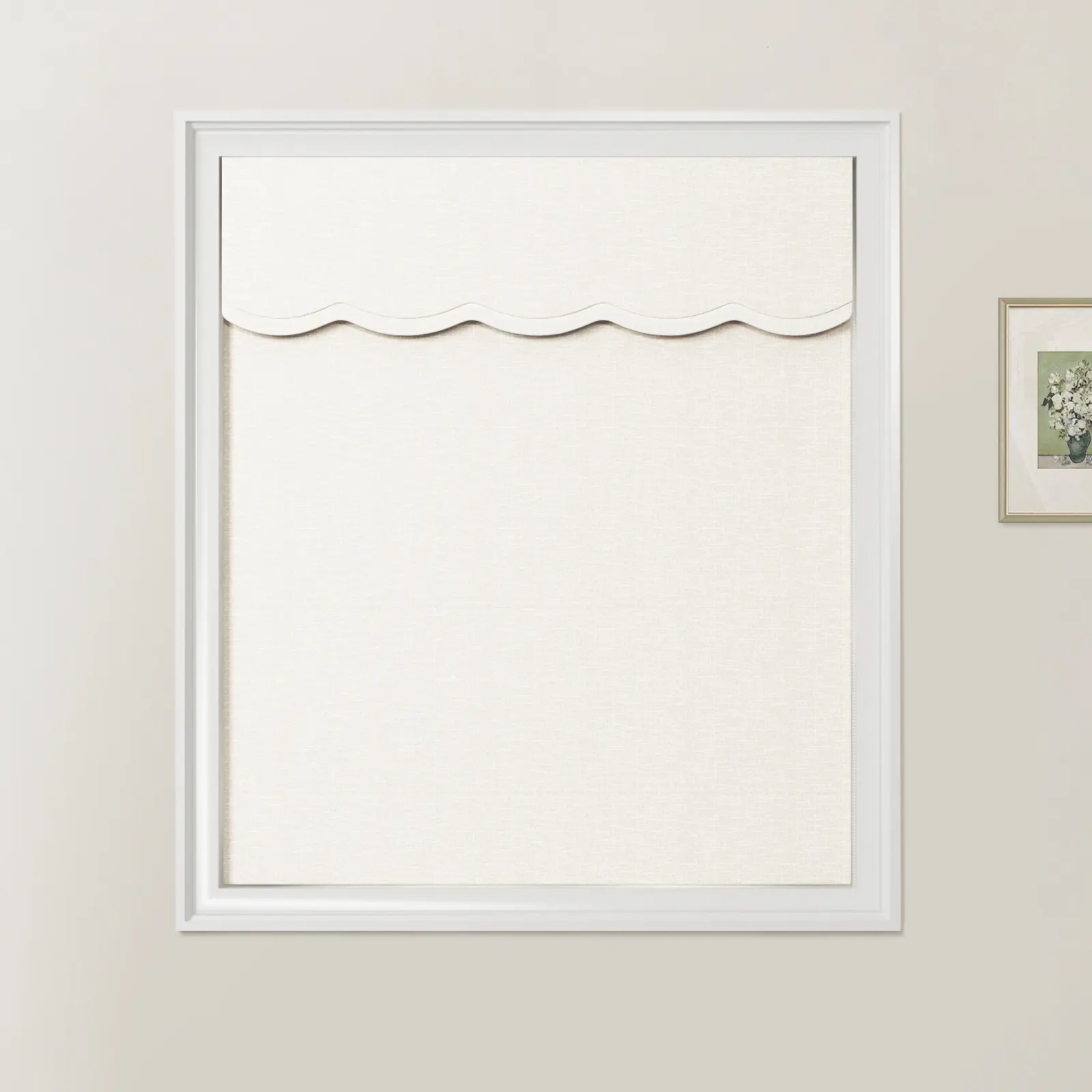 Patti Linen Valanced Day Night Roman Shade Cord Lift - Image 13
