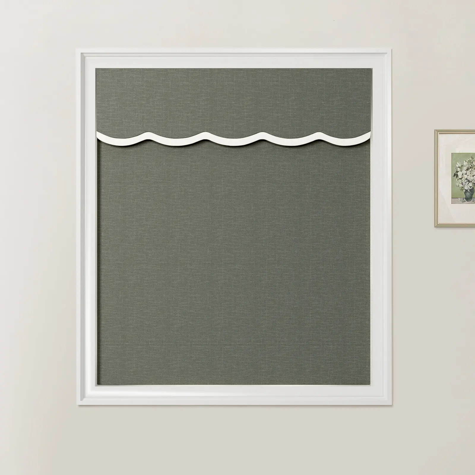 Patti Linen Valanced Day Night Roman Shade Cord Lift - Image 34