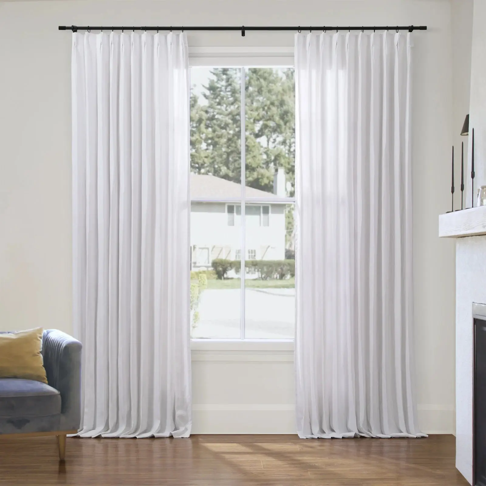 Patti Premium 100% Belgian Flax Linen Curtain Pleated - Image 22