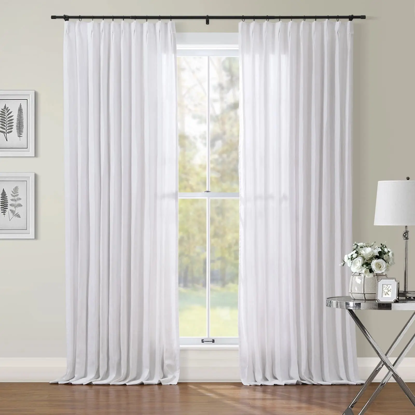 Patti Premium 100% Belgian Flax Linen Curtain Pleated - Image 21