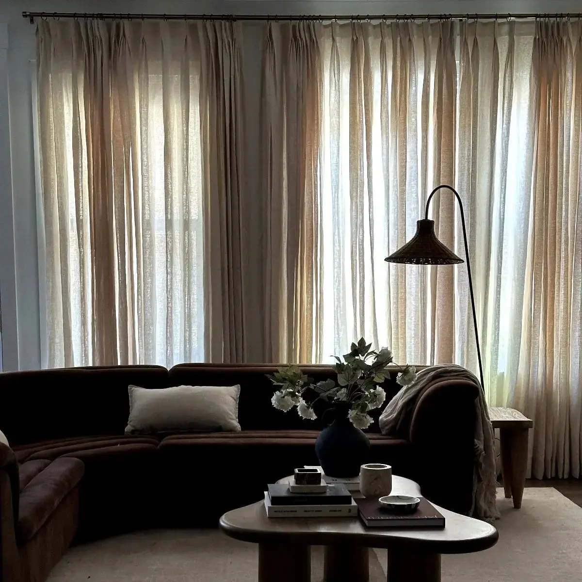TWOPAGES Patti™ Premium Belgian Linen Curtain Pleated - Image 7