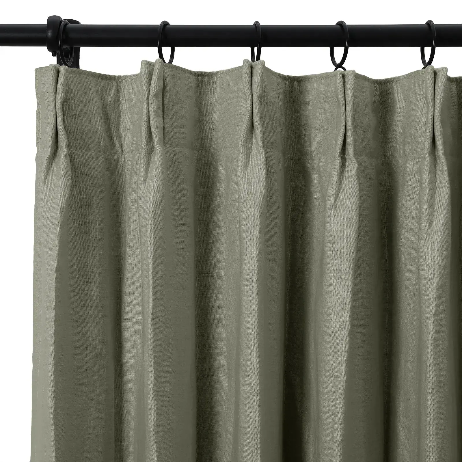 Patti Premium 100% Belgian Flax Linen Curtain Pleated - Image 67
