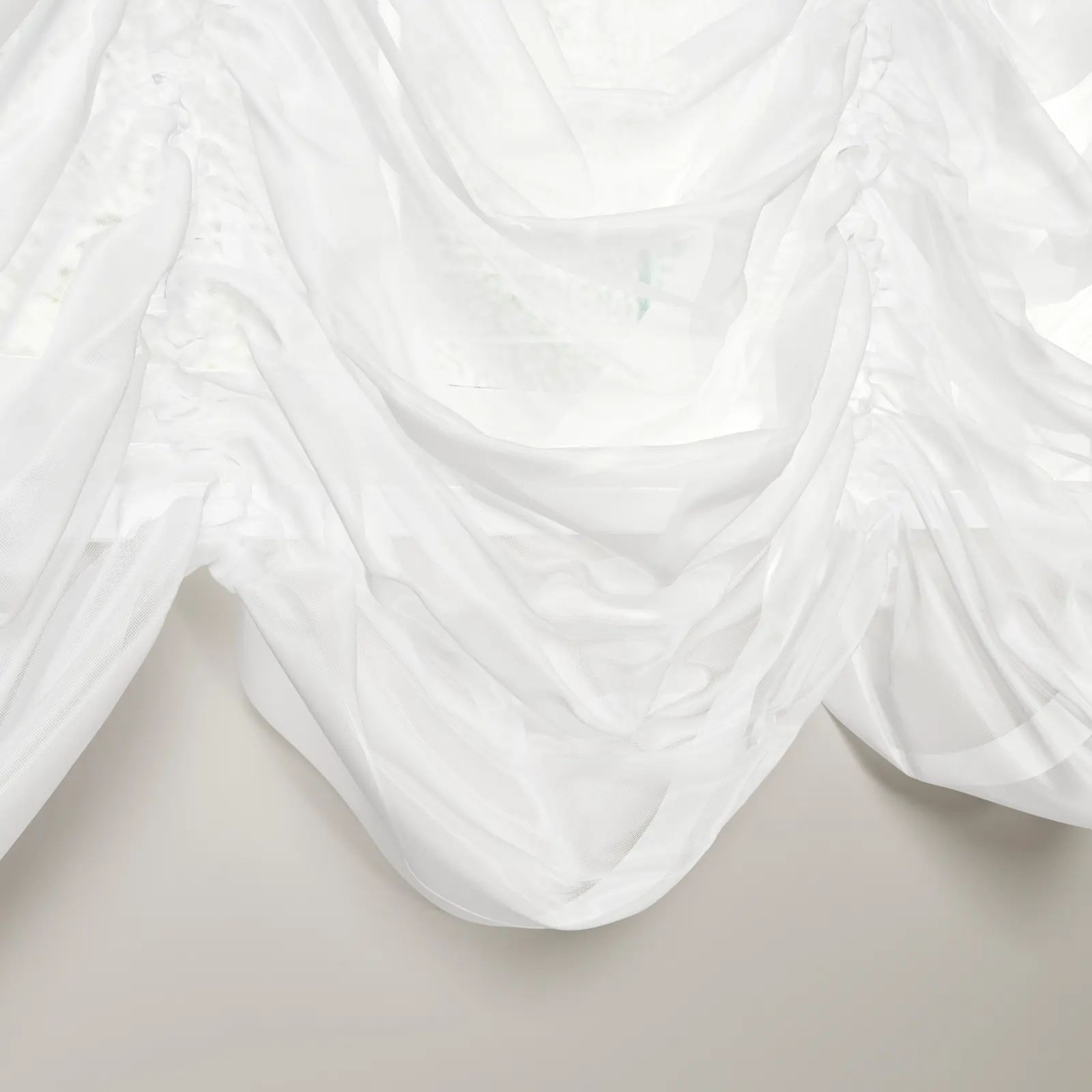 Pleated Austrian Sheer Roman Shade Cord Lift - Image 13